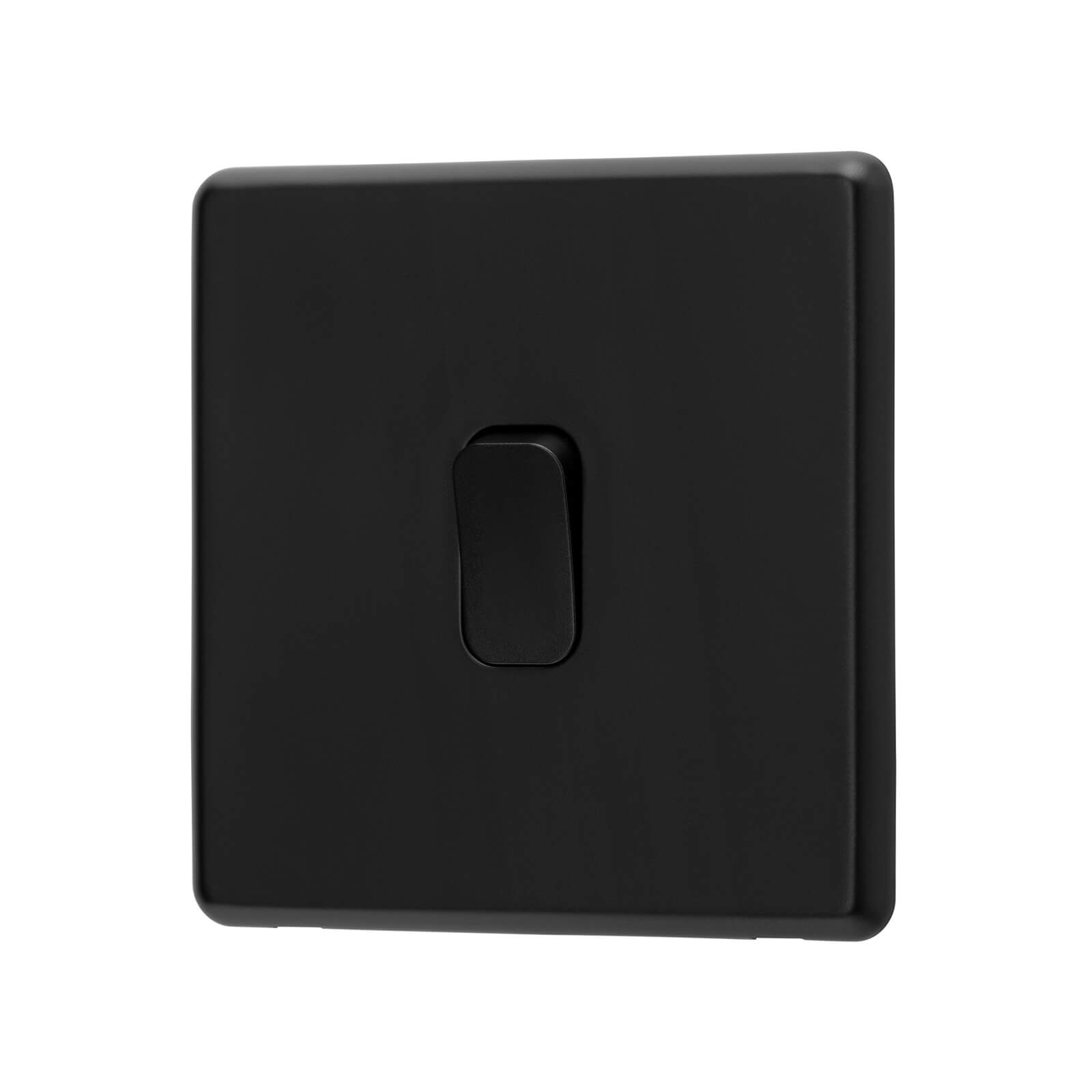 Arlec Rocker 10a 1gang 2way Jet Black Single Light Switch Di