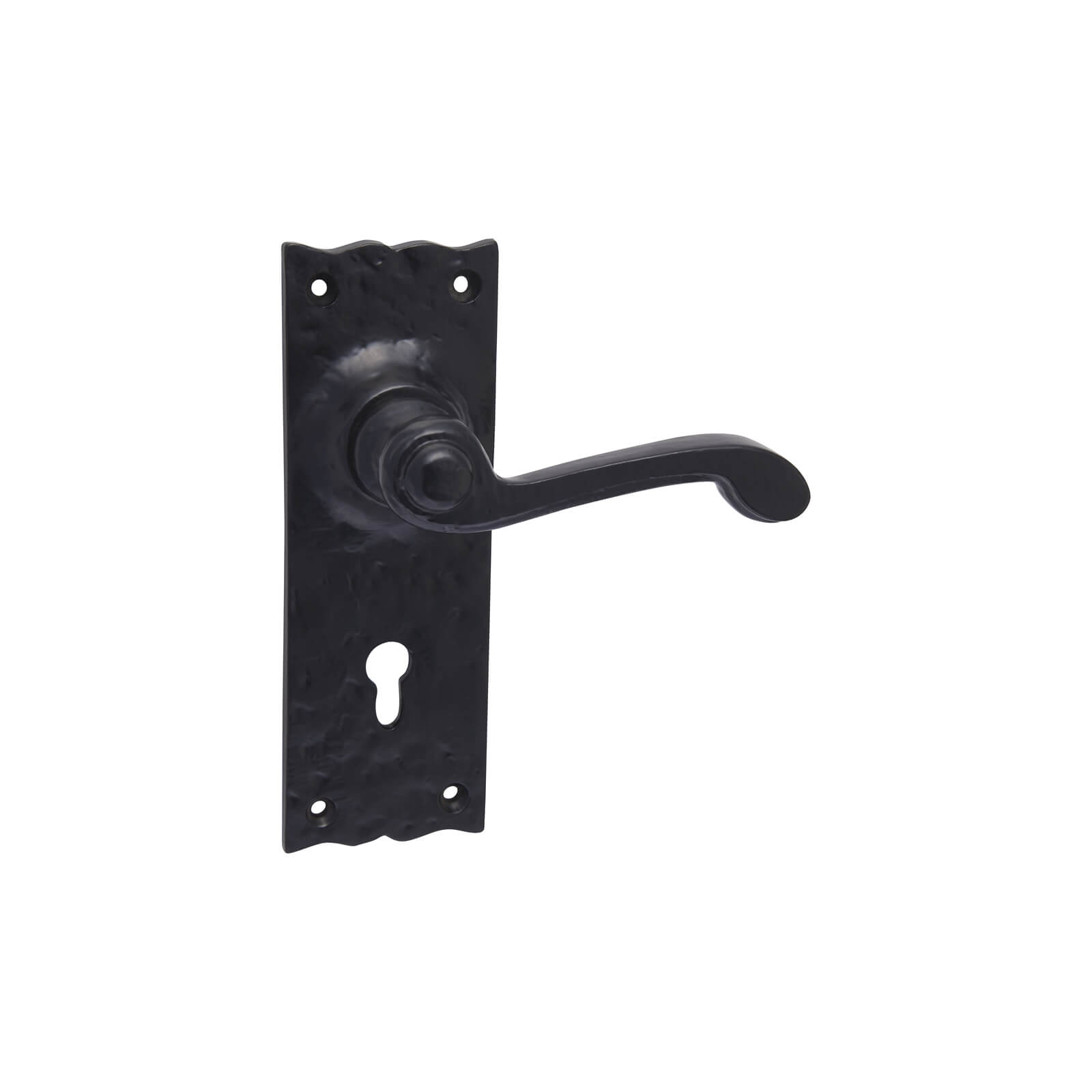 Sandleford Ludlow Lock Lever Set Black Iron Homebase