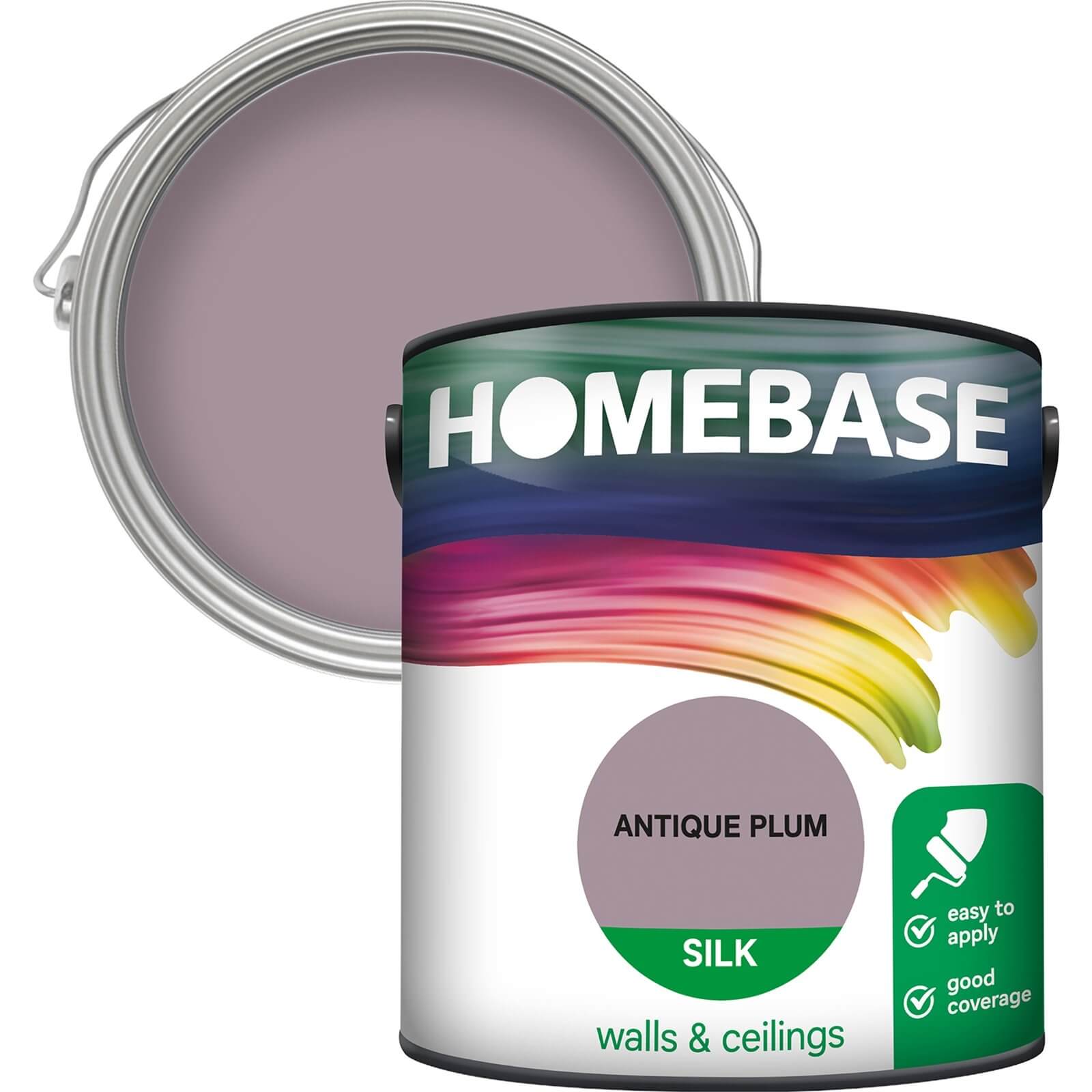 Homebase Silk Paint Antique Plum 2.5L Homebase