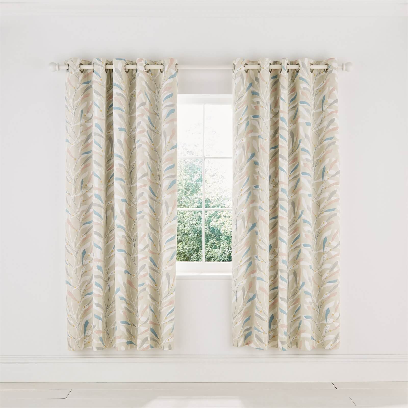 Sea Kelp Lined Curtains 66x72 Homebase