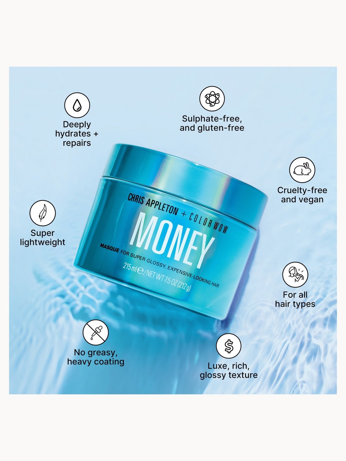Color Wow and Chris Appleton Money Masque 215ml 4