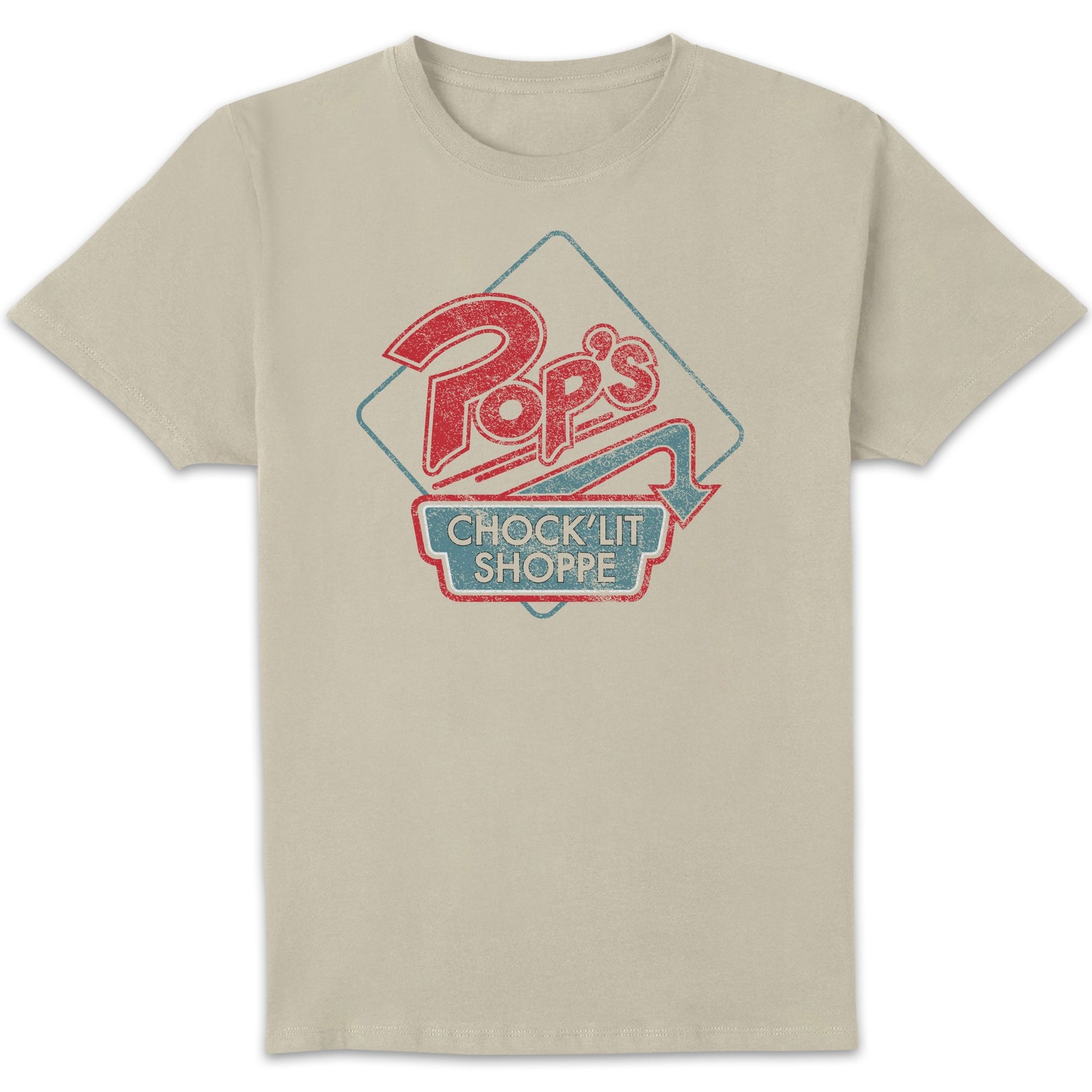 Riverdale Pop's Choclit Shop Unisex T-Shirt - White Vintage Wash - M