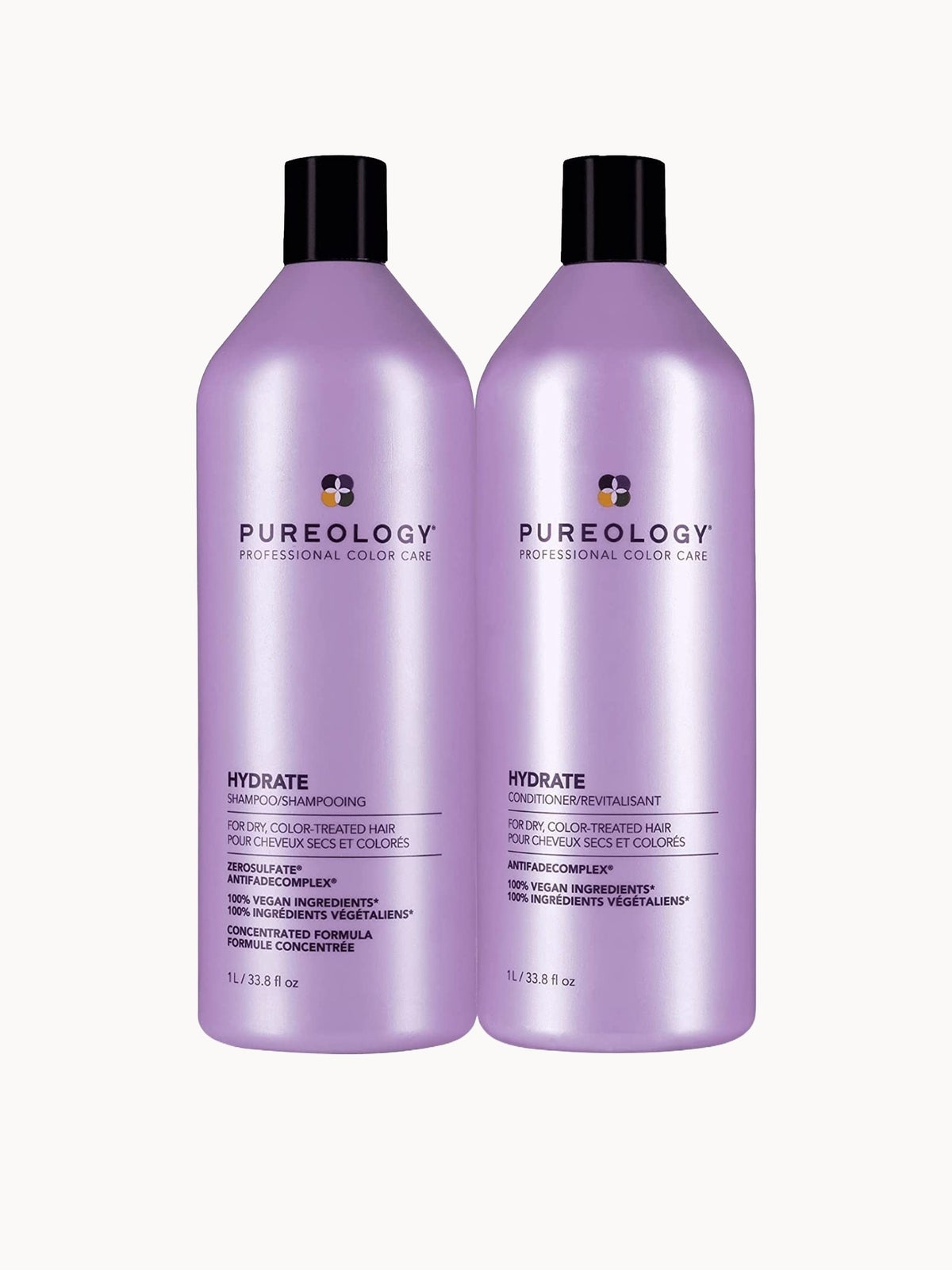 Pureology Hydrate Shampoo and Conditioner Moisturising Supersize Bundle for Dry Hair, Sulphate Free for a Gentle Cleanse