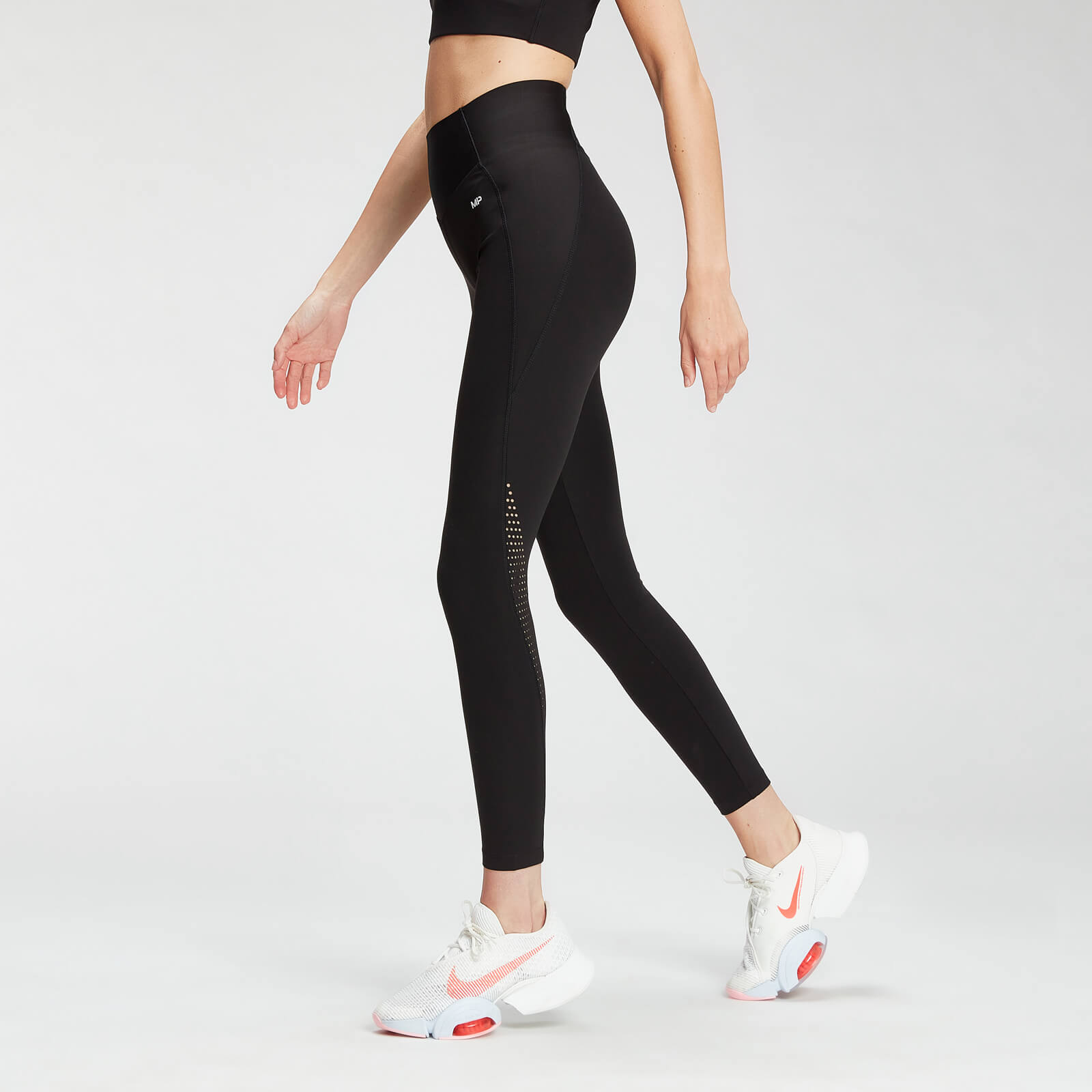 MP Women's Sculpt Laser Cut Leggings - Black  - M