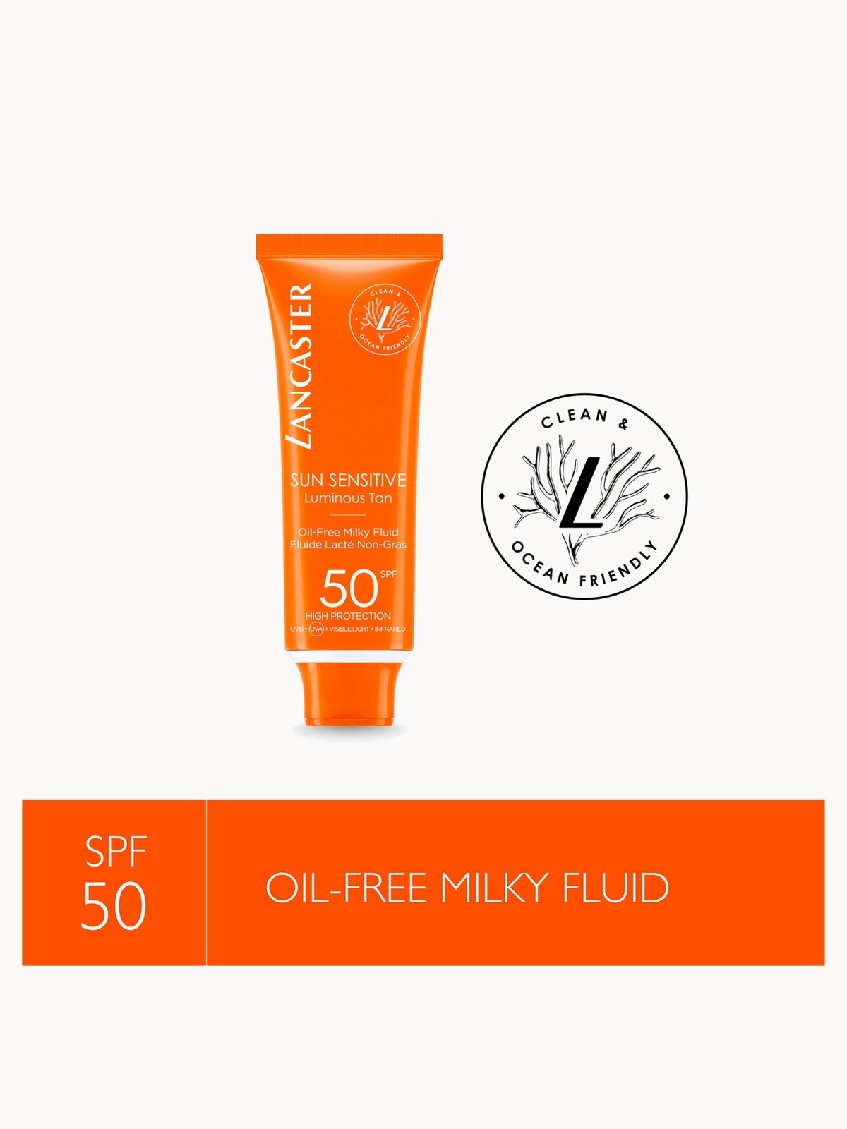 Lancaster Sun Sensitive Oil-Free Face Sun Protection Cream SPF50 50ml 3