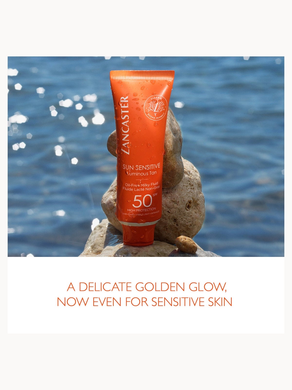 Lancaster Sun Sensitive Oil-Free Face Sun Protection Cream SPF50 50ml 4