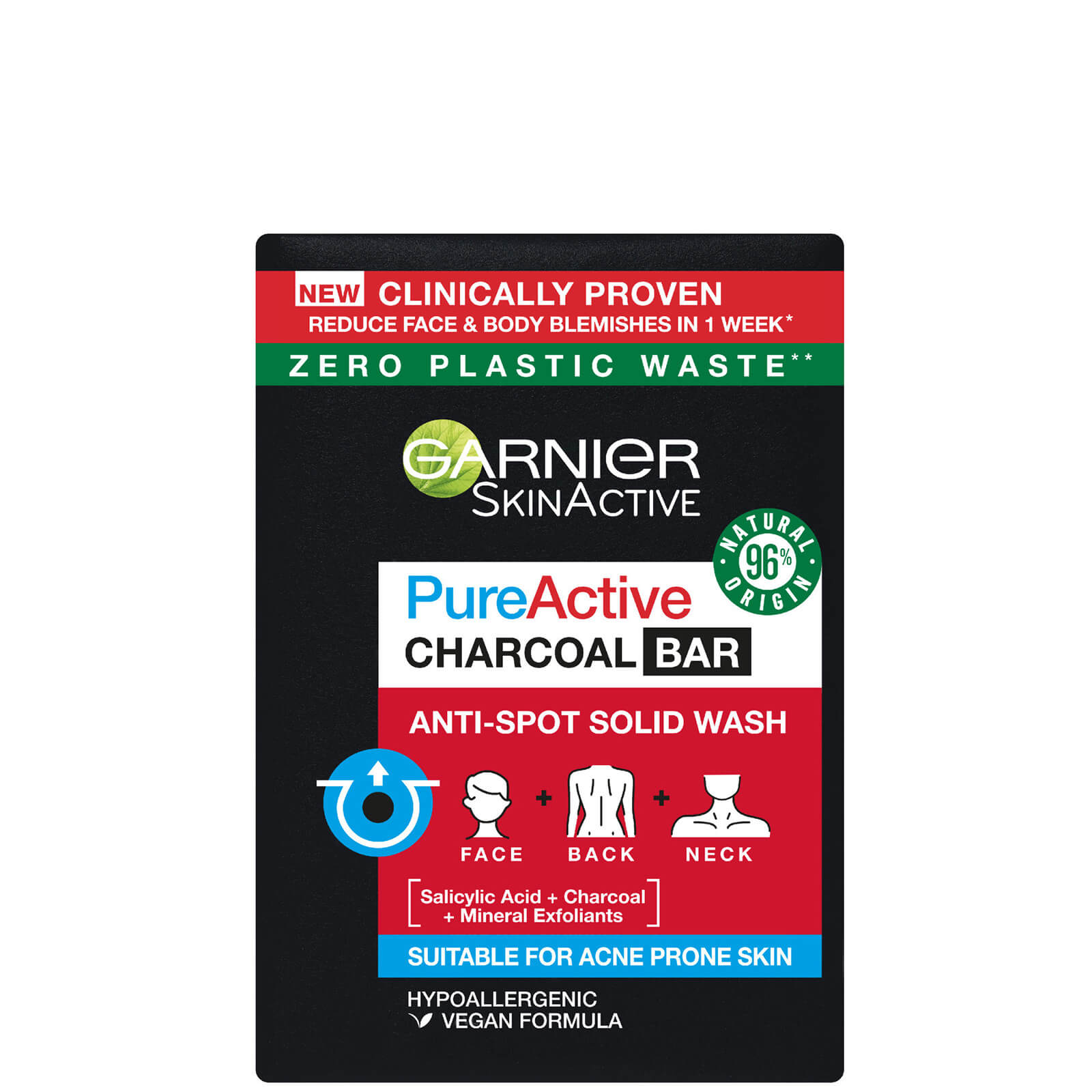 Garnier SkinActive Pure Active Charcoal Bar 100g