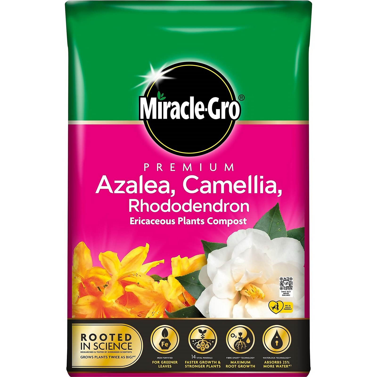 Miracle Gro Premium Azalea, Camellia & Rhododendron Ericaceous Compost