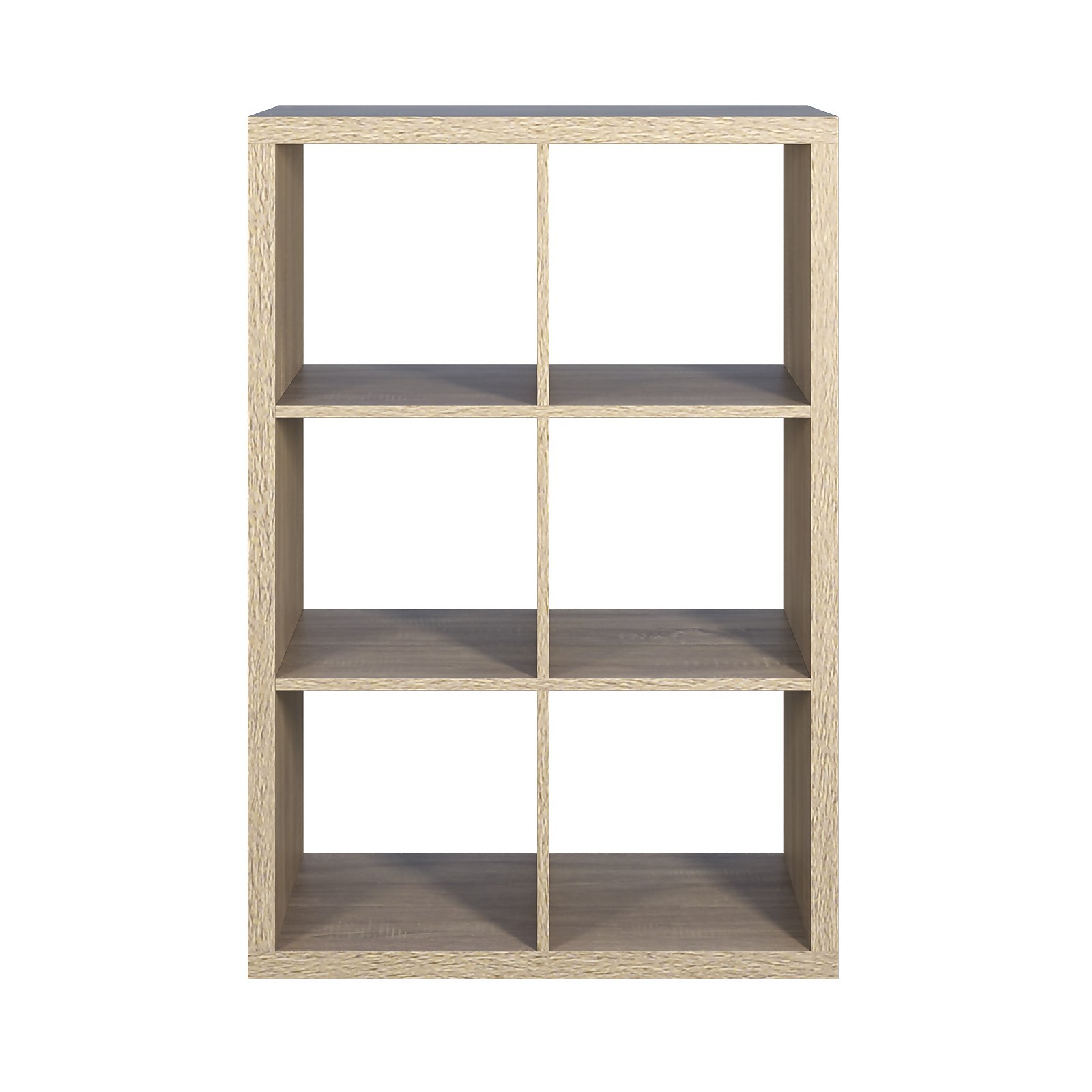 Clever Cube 3x2 Storage Unit Sanoma Oak Furniture, Brown