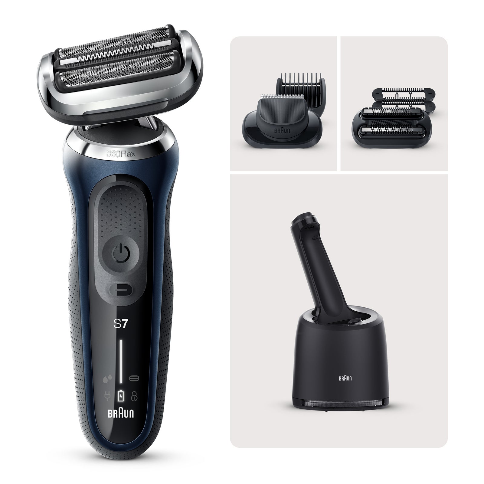Image of Braun Series 7 70-B7850cc Electric Shaver Blue Men
