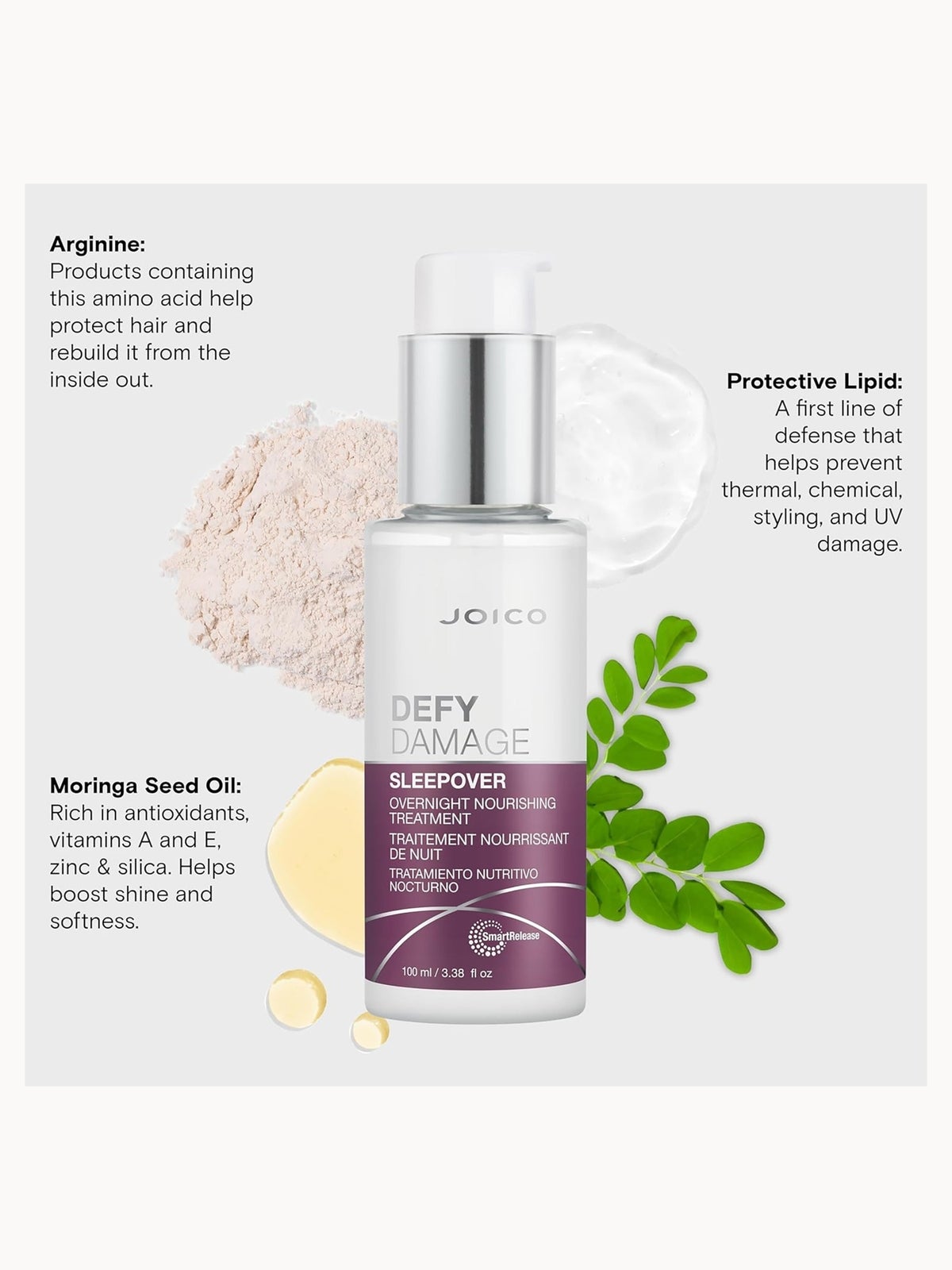 Joico Defy Damage Sleepover Overnight Nourishing Treatment 100ml 4