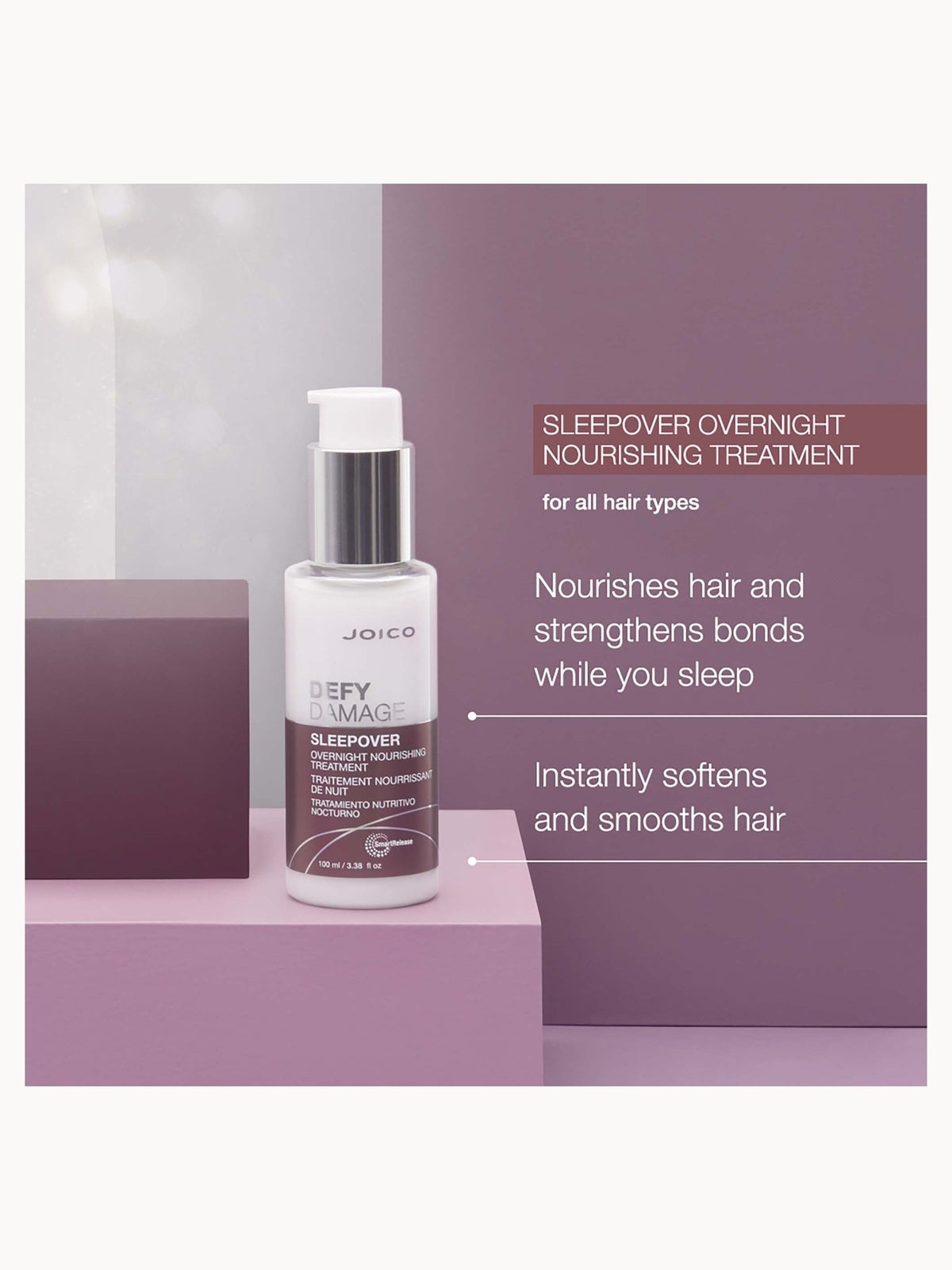 Joico Defy Damage Sleepover Overnight Nourishing Treatment 100ml 3