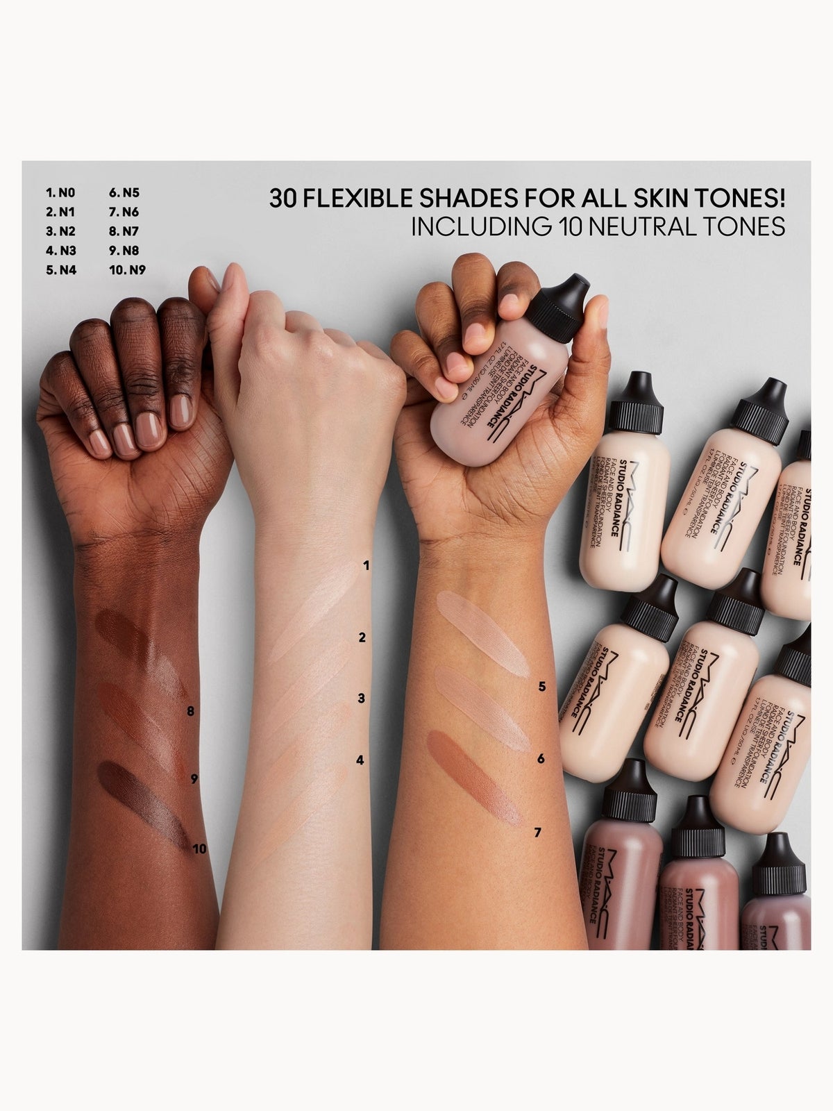 MAC Studio Radiance Face and Body Radiant Sheer Foundation 50ml (Various Shades) - N6 4