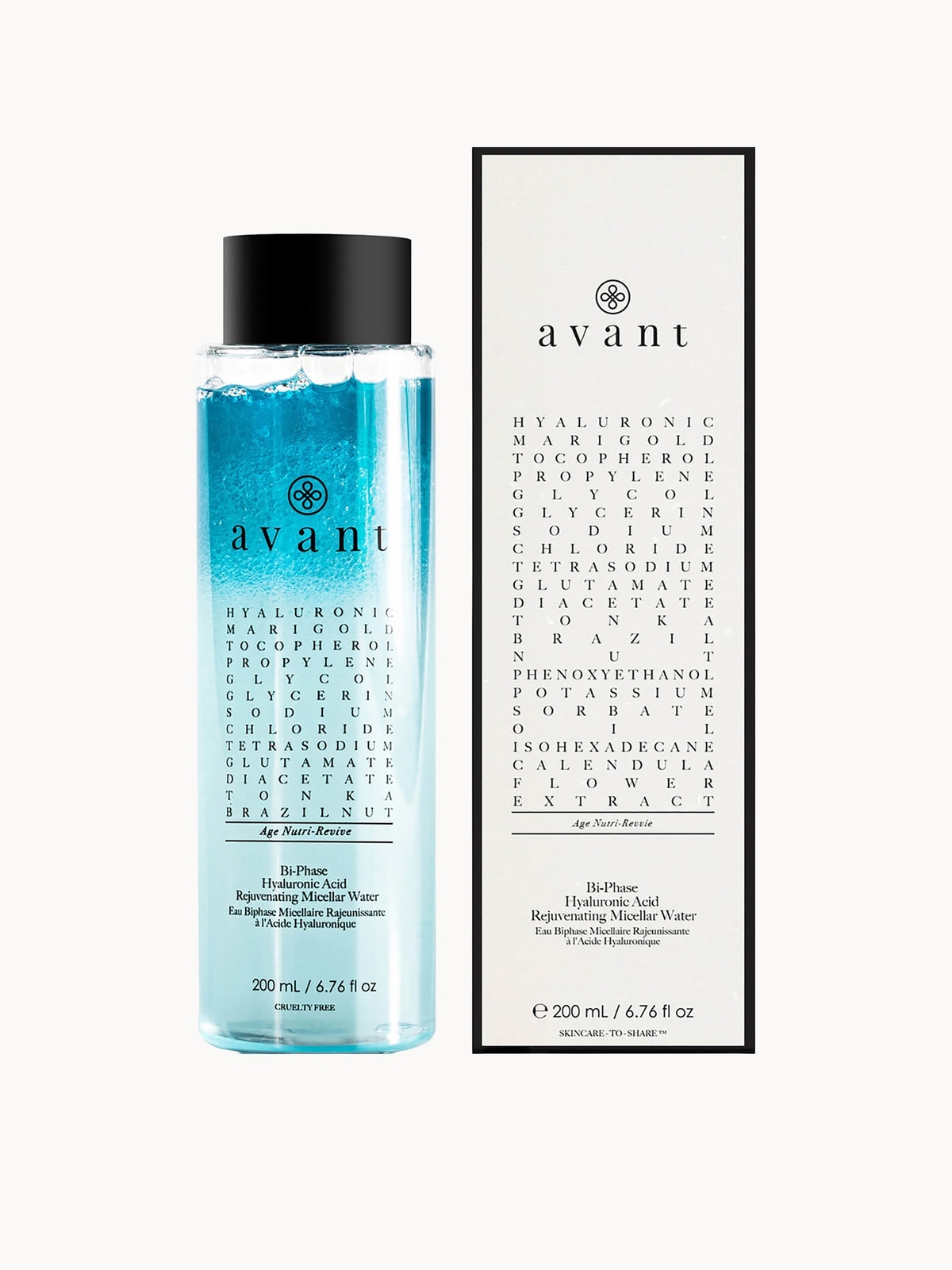 Avant Skincare Bi-Phase Hyaluronic Acid Rejuvenating Micellar Water 200ml