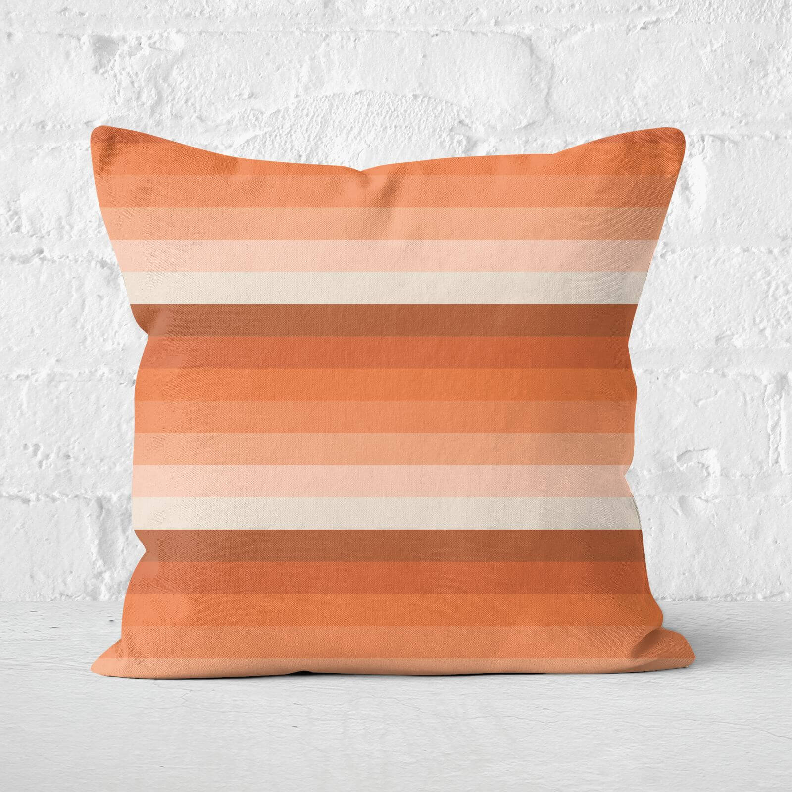 Retro Stripe Square Cushion - 60x60cm - Soft Touch