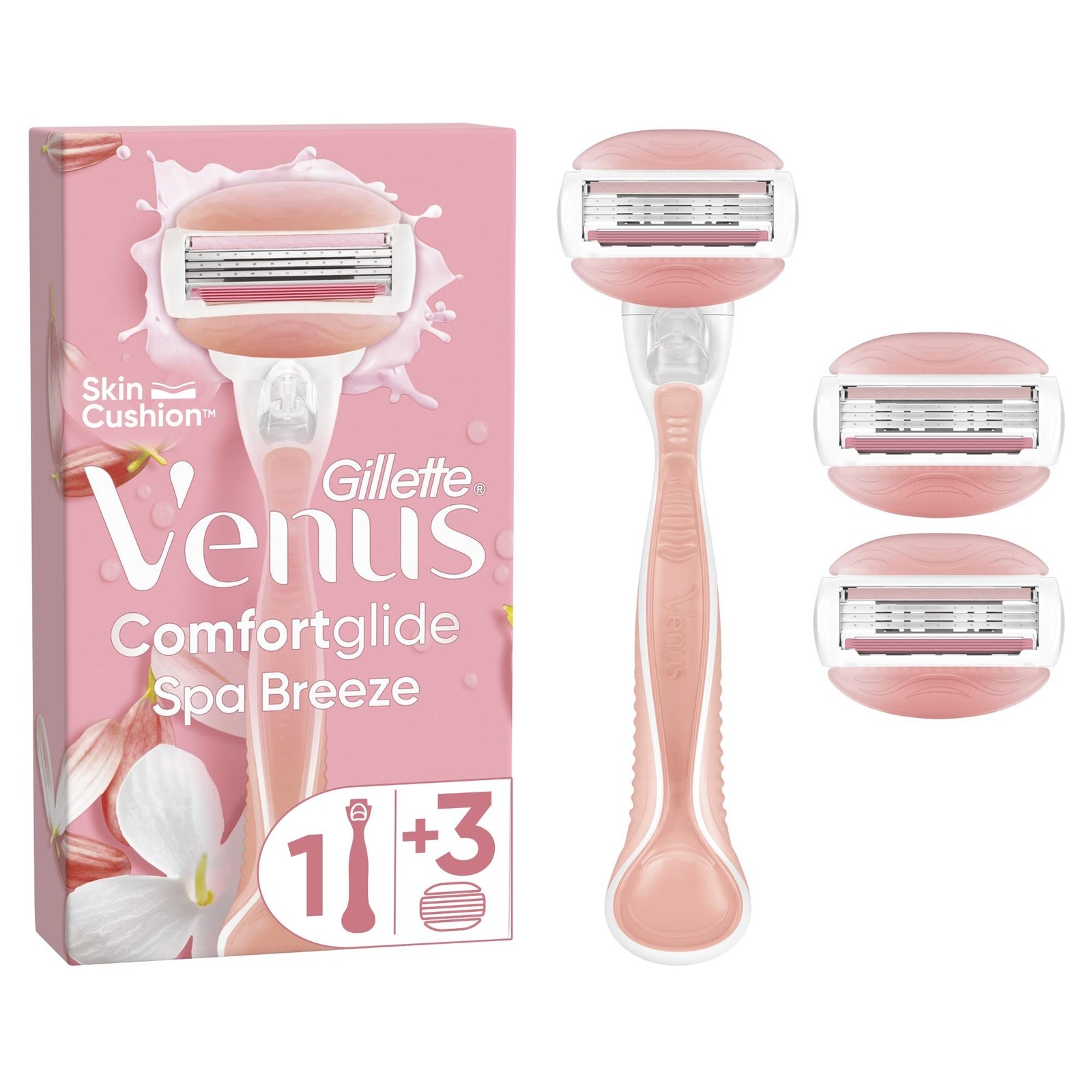Venus Comfortglide Spa Breeze Handle +3 Blades