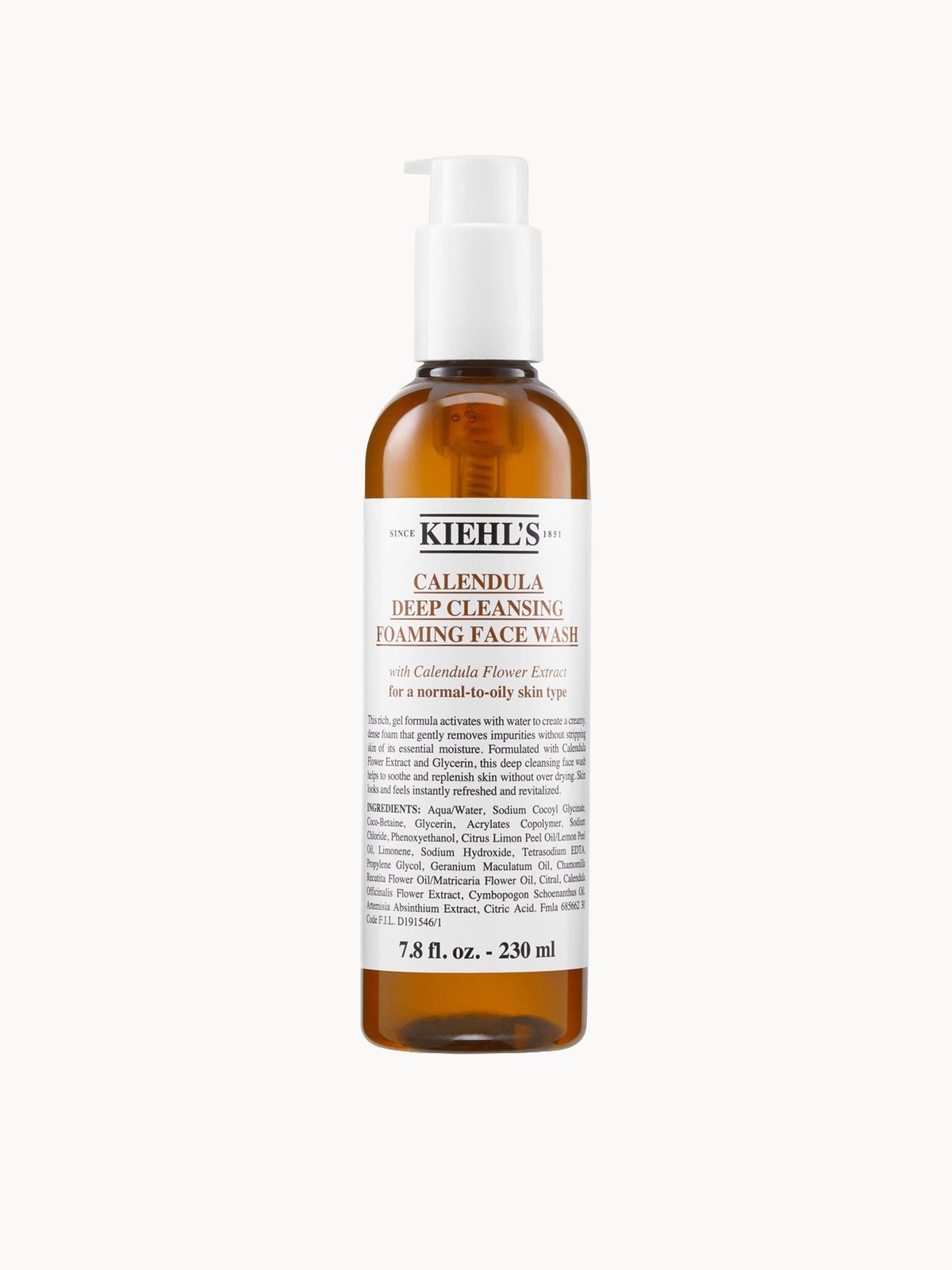 Kiehl's Calendula Deep Cleansing Foaming Face Wash (Various Sizes) - 230ml
