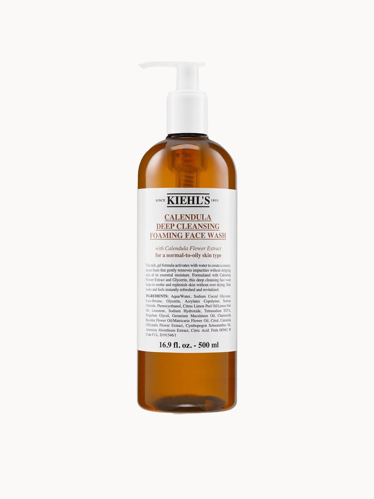 Kiehl's Calendula Deep Cleansing Foaming Face Wash (Various Sizes) - 500ml