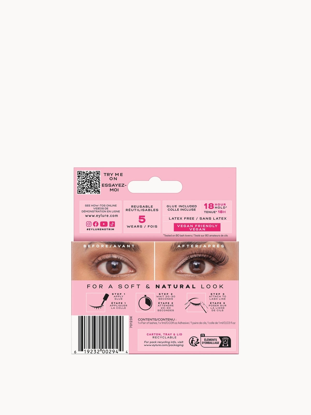 Eylure False Lashes - 3/4 Length No. 004 2