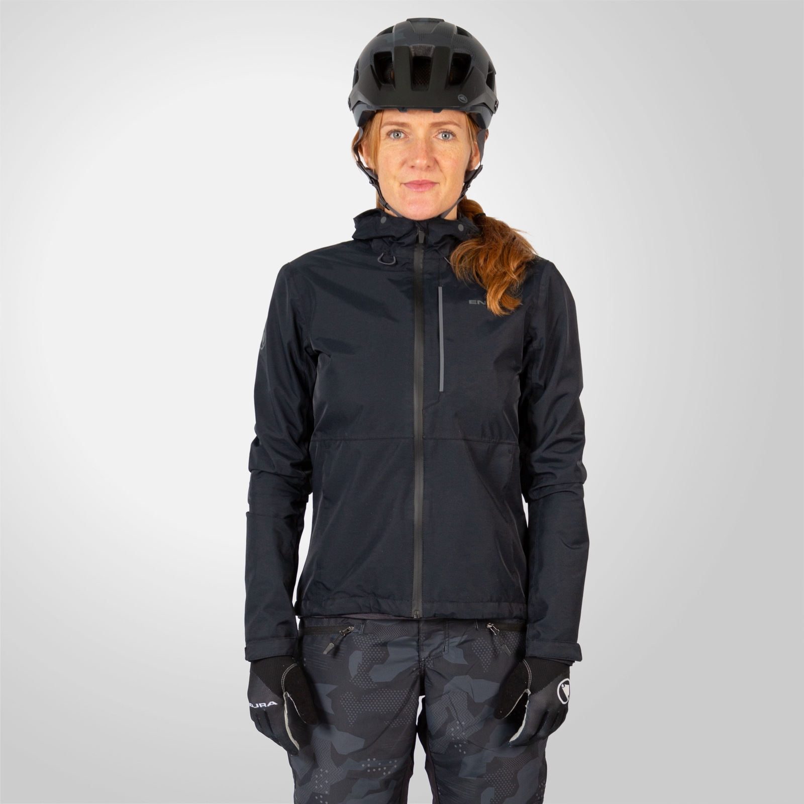 Endura Women's Hummvee Waterproof Hooded Jacket - Black | Extra 10% off first order.
