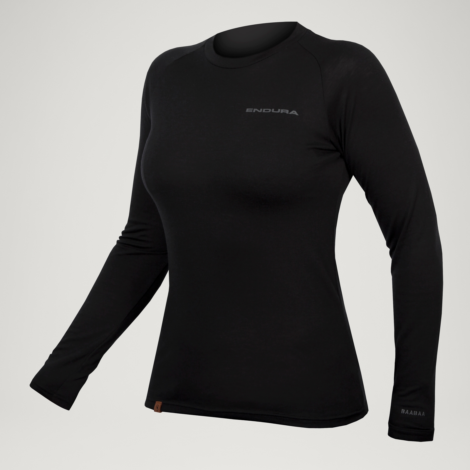 Endura Women's Baabaa Blend L/S Base Layer - Black | Extra 10% off first order.