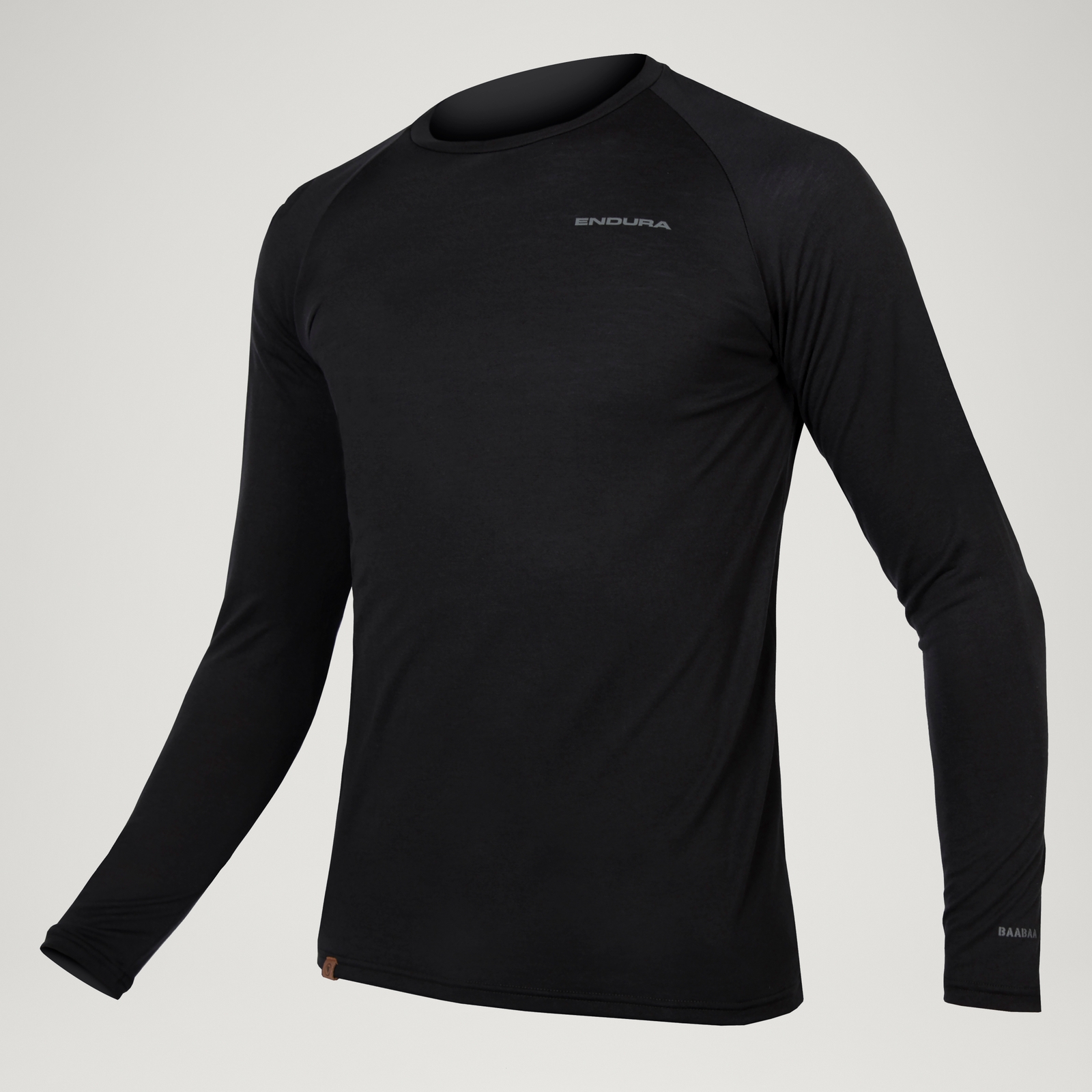 Endura Men's Baabaa Blend L/S Base Layer - Black | Extra 10% off first order.