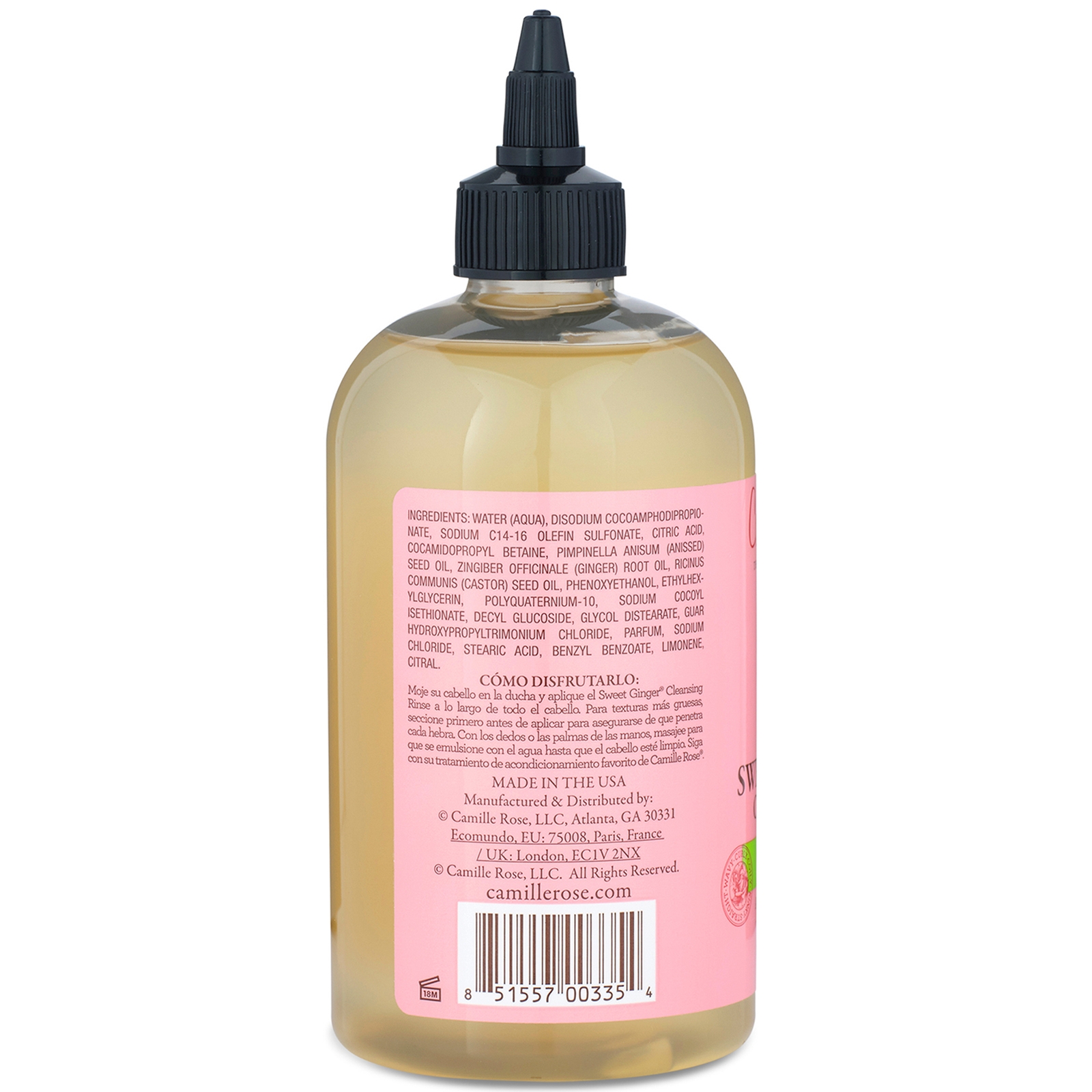 Camille Rose Sweet Ginger Reinigende Uitspoelbare Shampoo 355 ml-image
