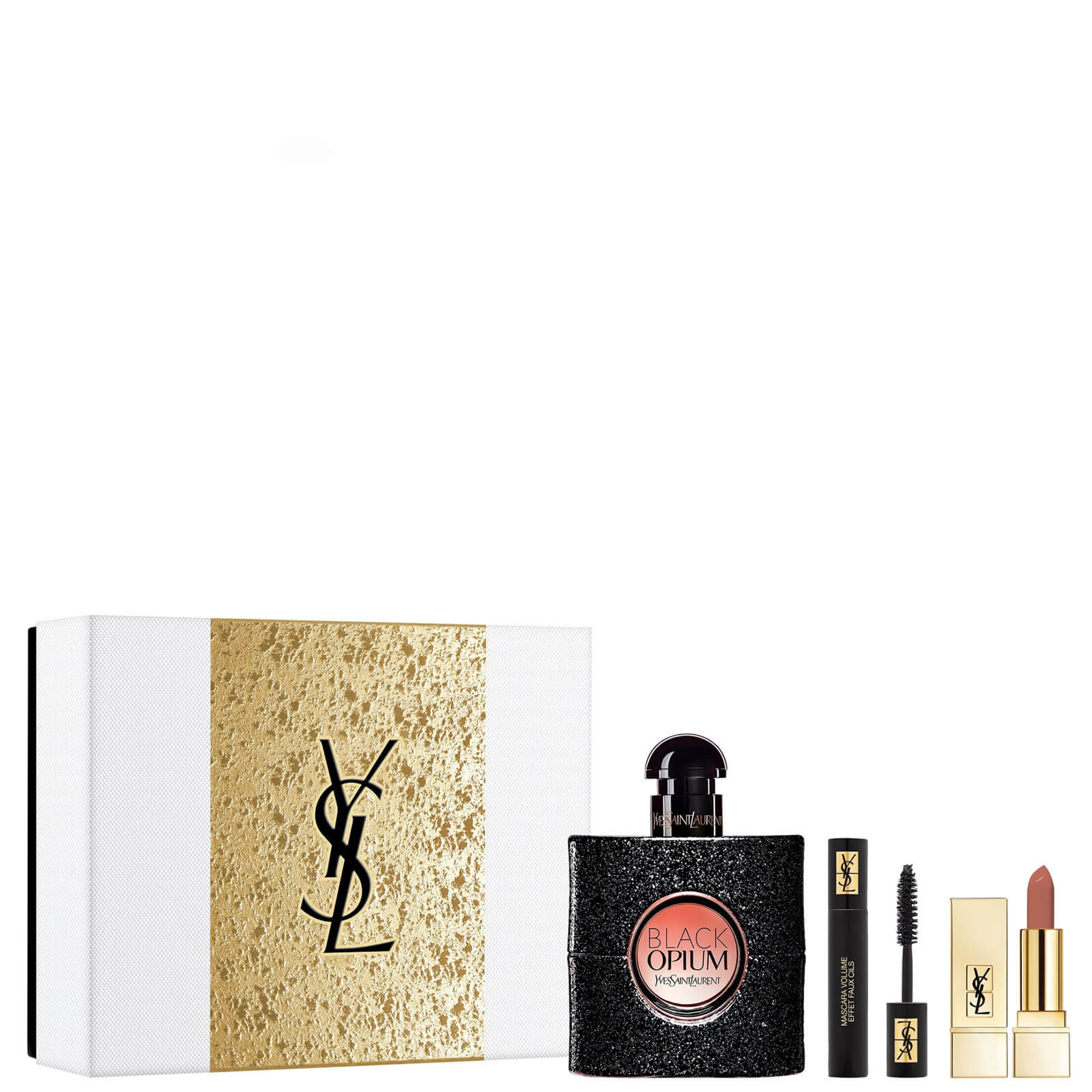 Yves Saint Laurent Black Opium Eau de Parfum e set regalo Icone Trucco