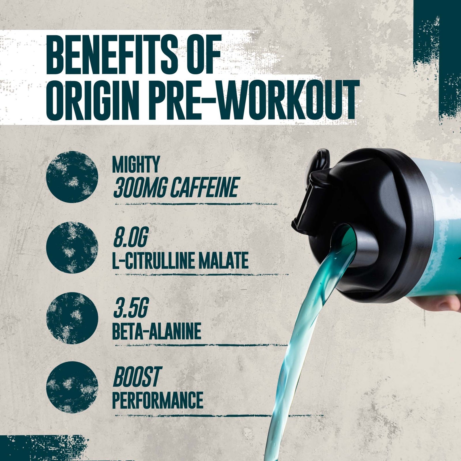 Myprotein Origin Pre-Workout - 600G - 30servings - Blue Raspberry Fizz
