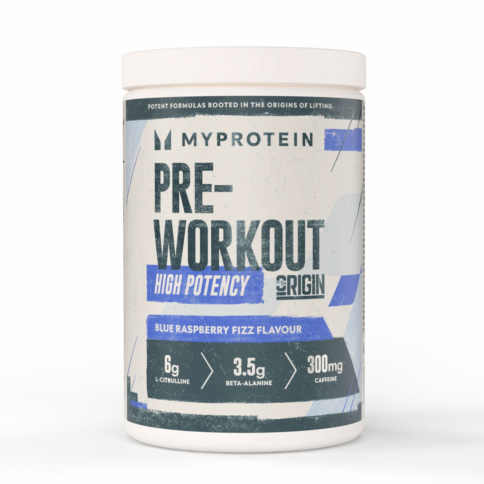 MyProtein - Origin Pre-Workout - 30 Servings - Blue Raspberry Fizz