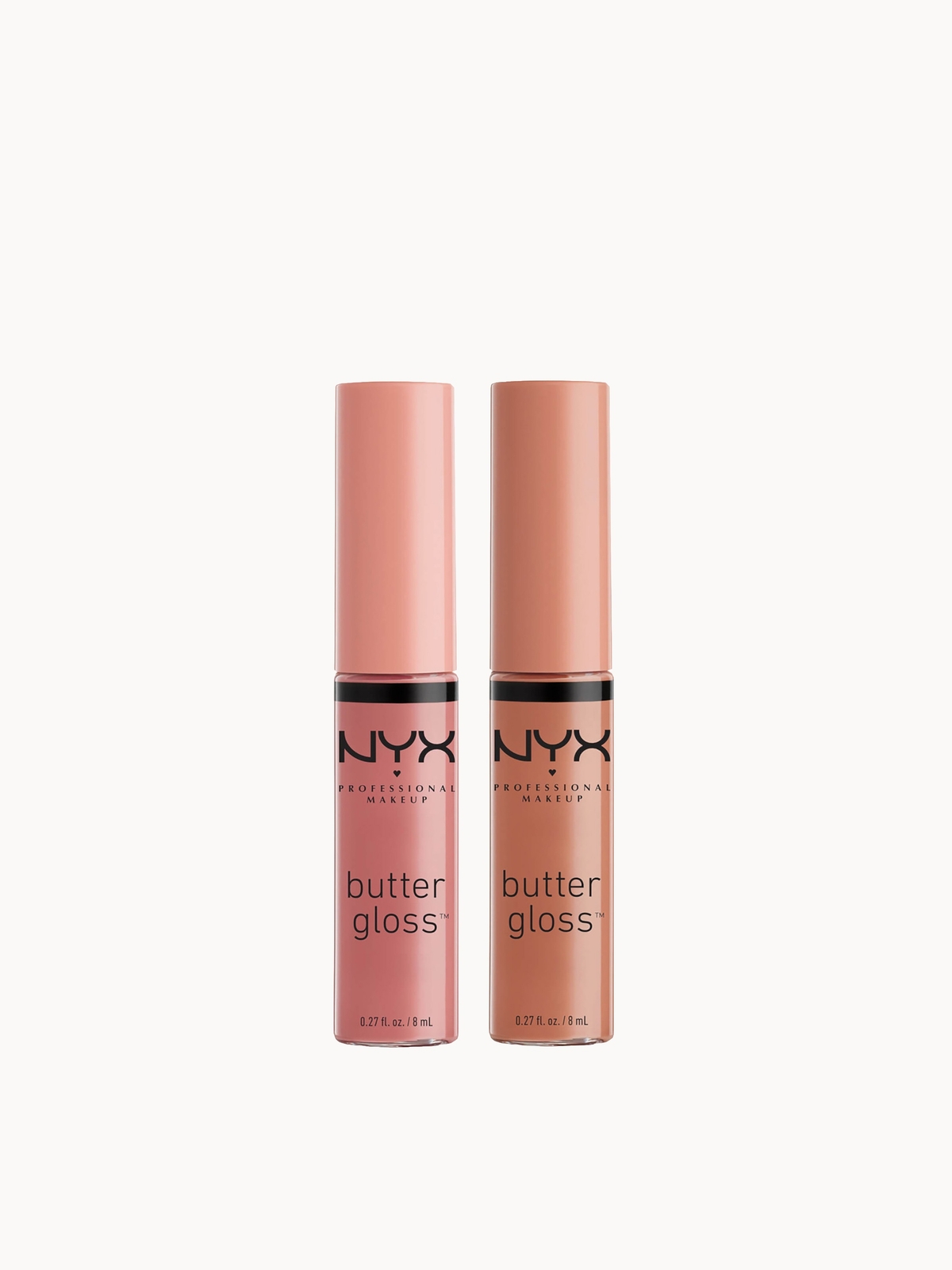NYX Professional Makeup Butter Gloss Lip Gloss Duo – Madeleine and Tiramisu
