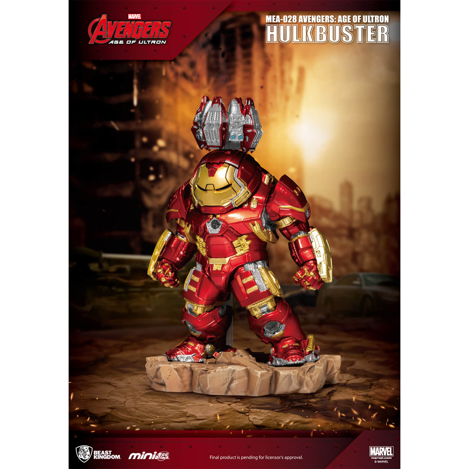 Beast Kingdom Avengers: Age Of Ultron Hulkbuster Mini Egg Attack Figurine