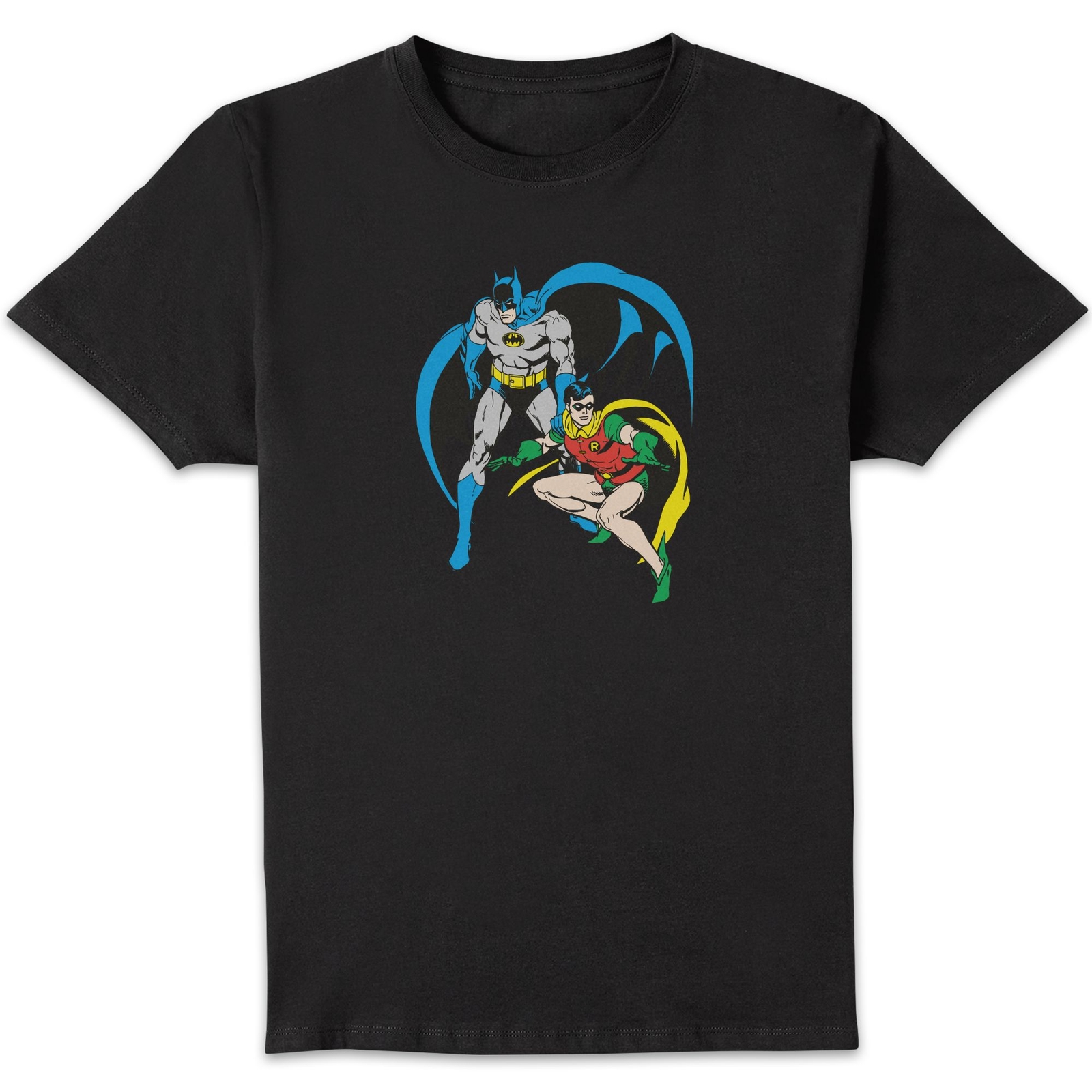 DC Batman & Robin Men's T-Shirt - Black - 3XL