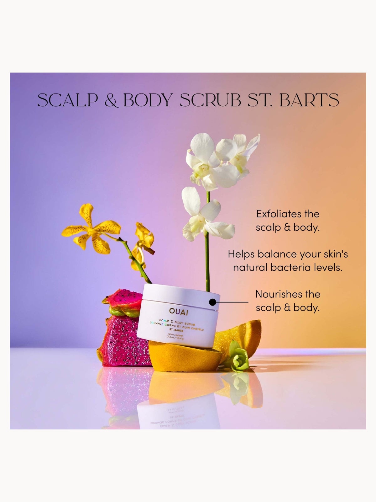 OUAI St. Barts Scalp and Body Scrub 250g 3