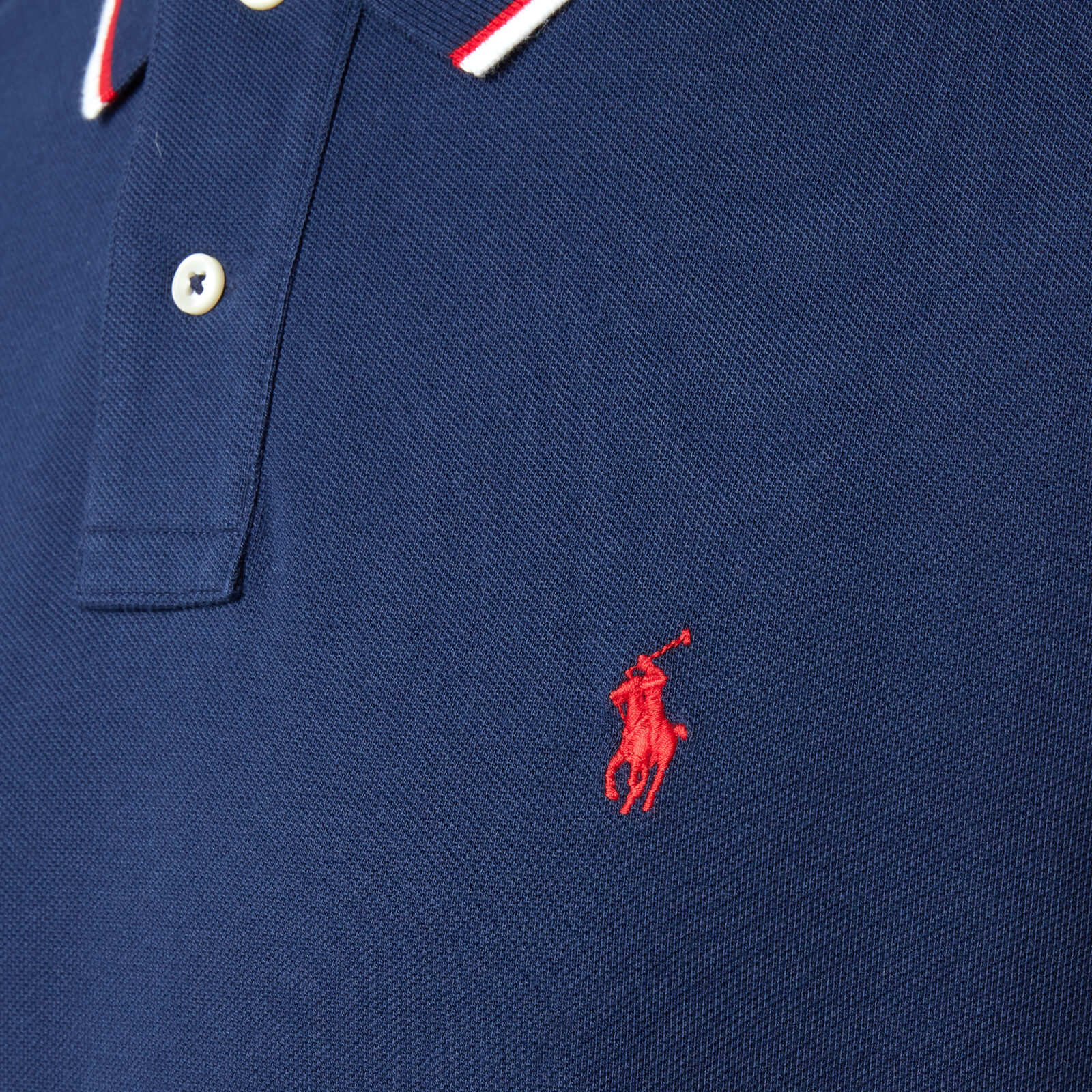 Polo Ralph Lauren Men's Mesh Tipped Polo Shirt - Newport Nav