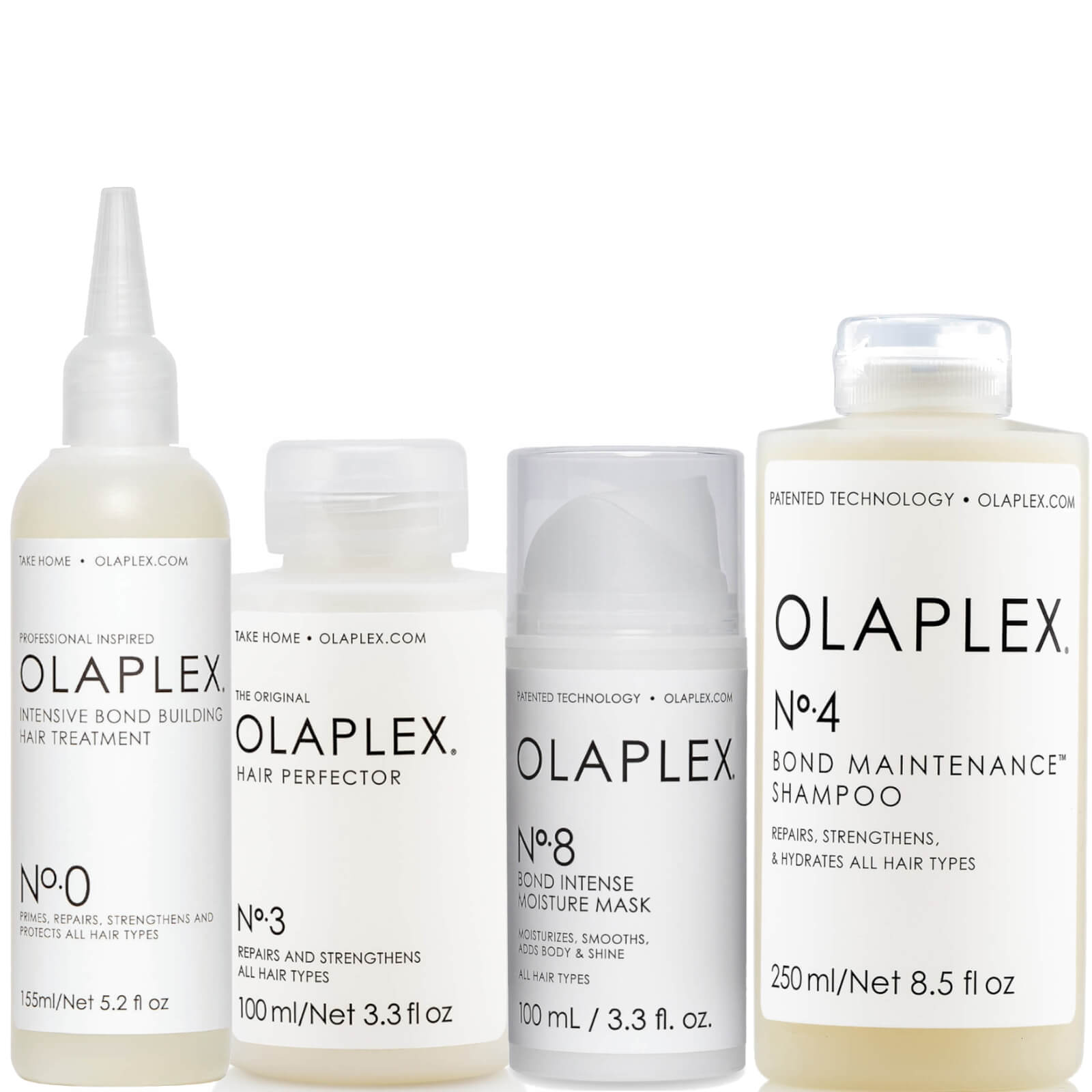 Olaplex No.0, No.3, No.4, No.8 Bundle