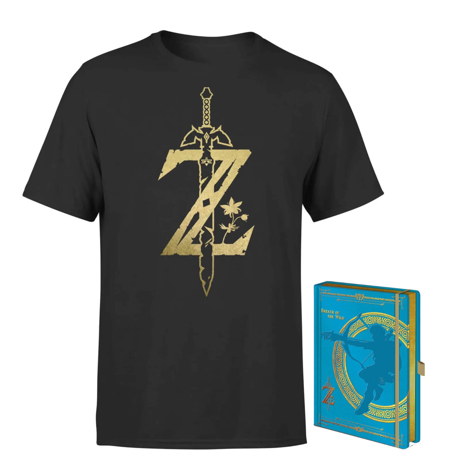 Lot T-Shirt & Carnet Legend Of Zelda - Nintendo - Men's - XS