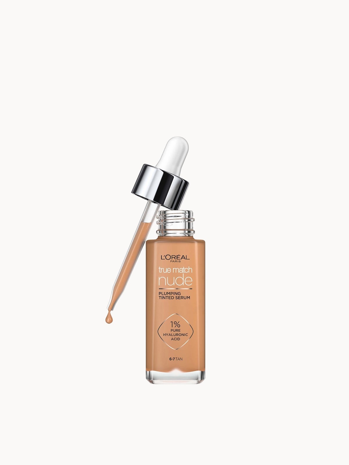 L'Oréal Paris True Match Nude Plumping Tinted Serum (Various Shades) - 6-7 Tan