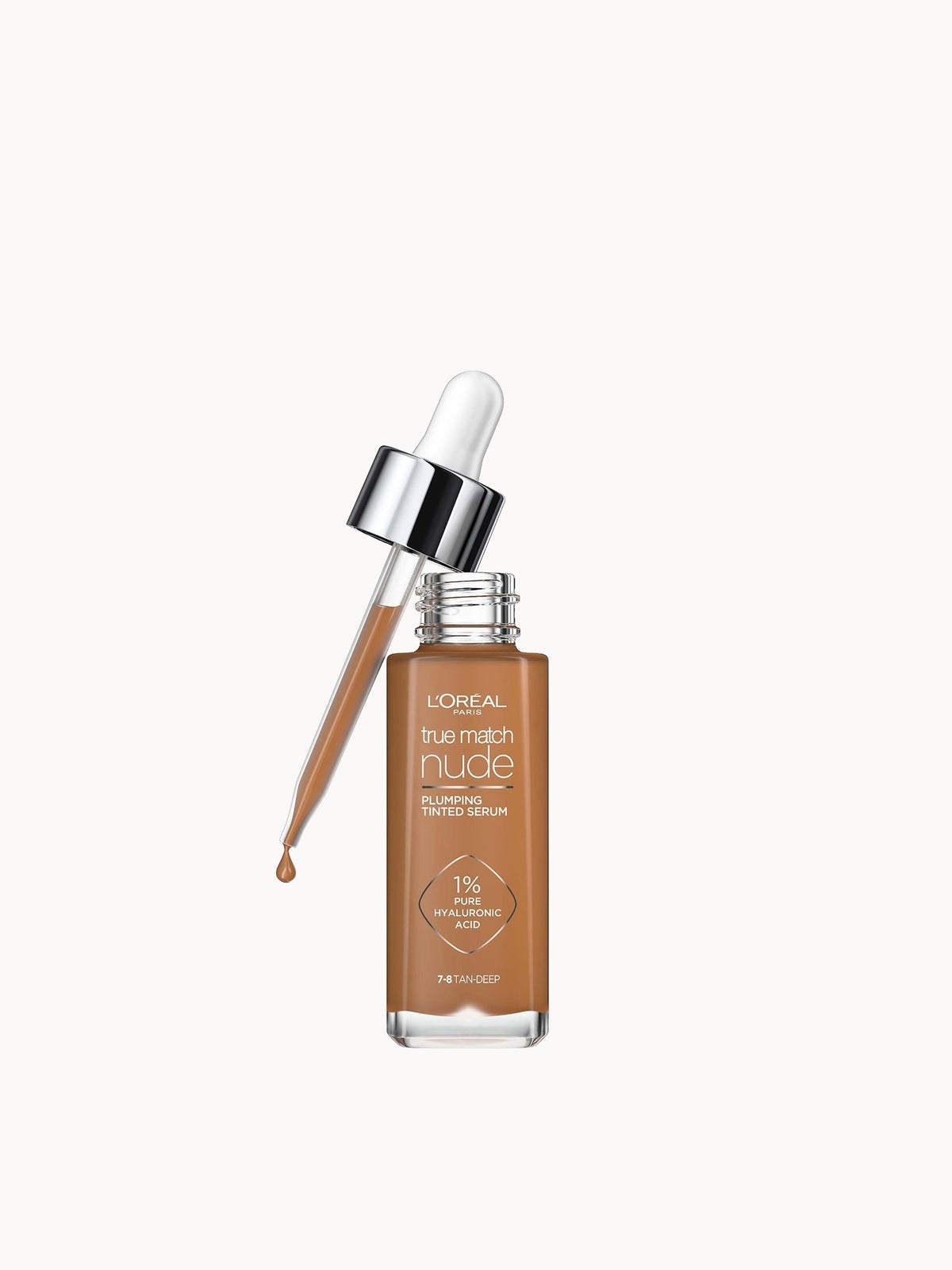 L'Oréal Paris True Match Nude Plumping Tinted Serum (Various Shades) - 7-8 Tan-Deep