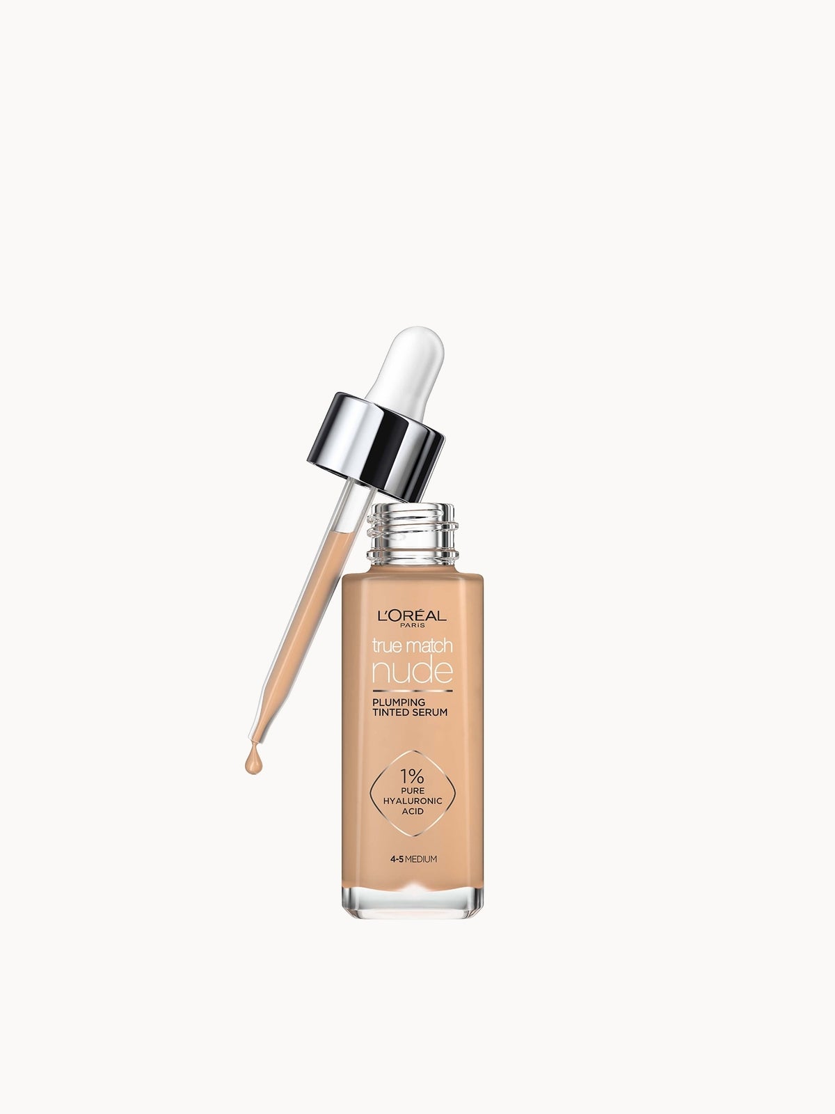 L'Oréal Paris True Match Nude Plumping Tinted Serum (Various Shades) - 4-5 Medium