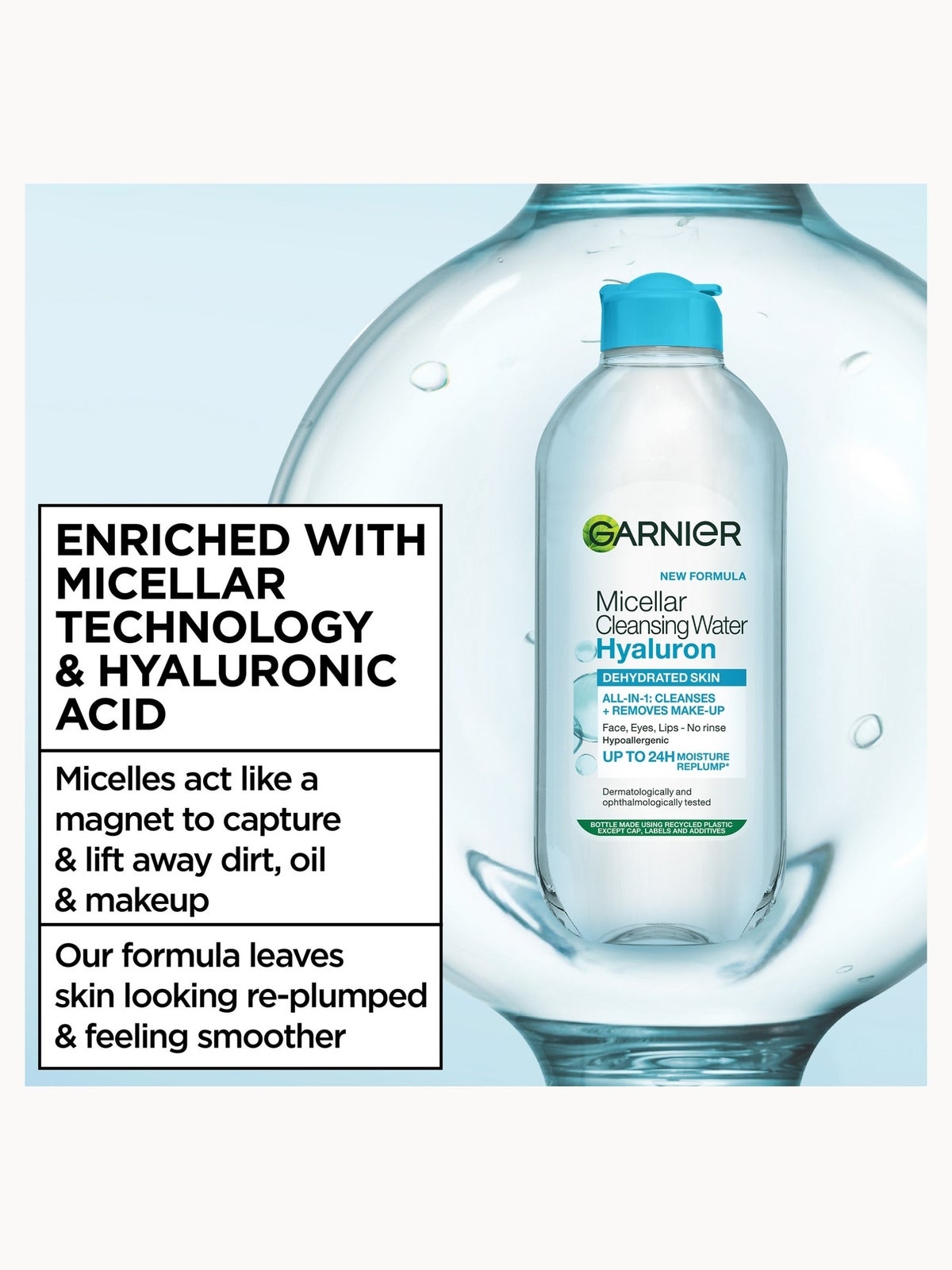 Garnier Micellar Hyaluronic Aloe Cleansing Water For Dehydrated Skin 400ml 4