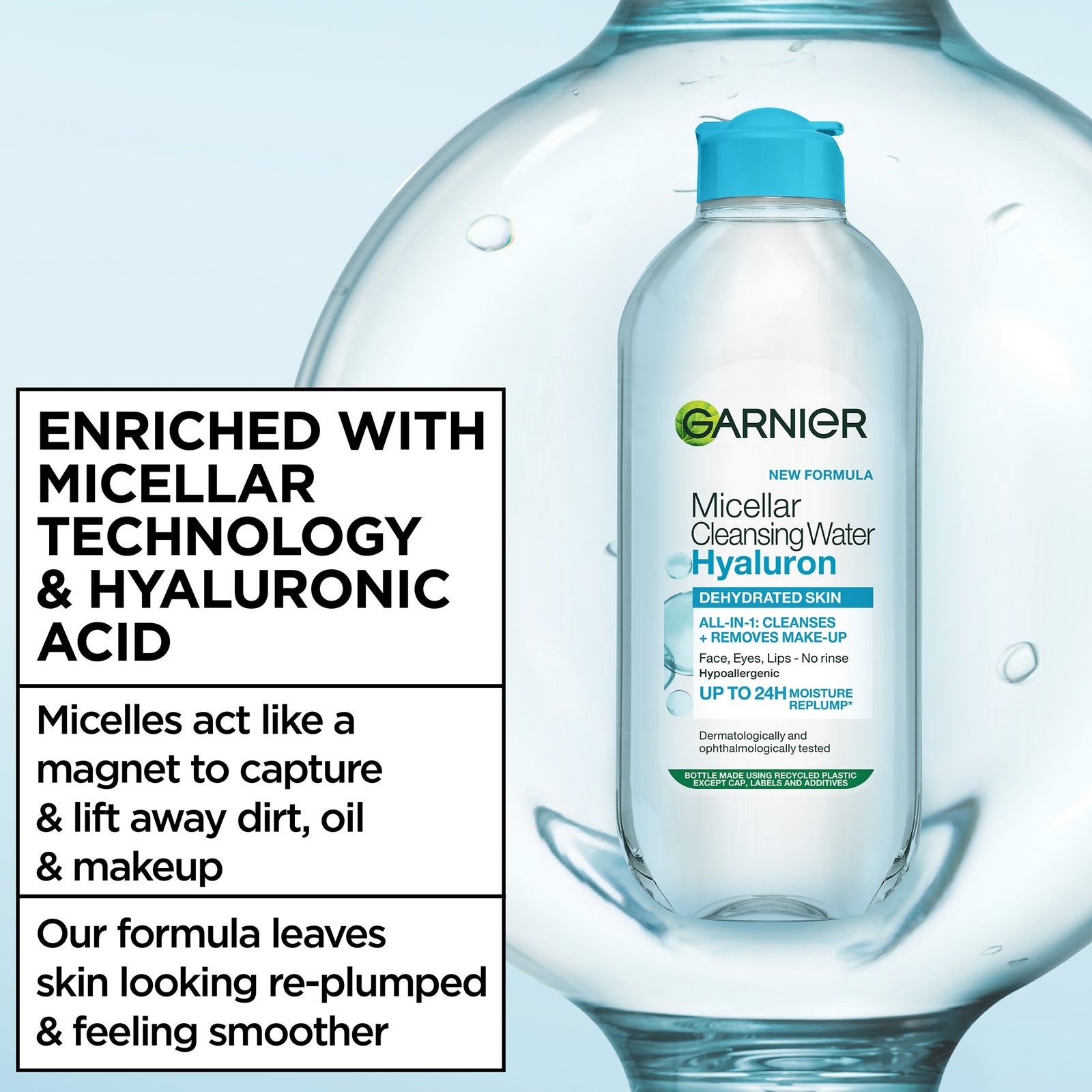 Garnier Micellar Hyaluronic Aloe Cleansing Water For Dehydrated Skin 400ml 4