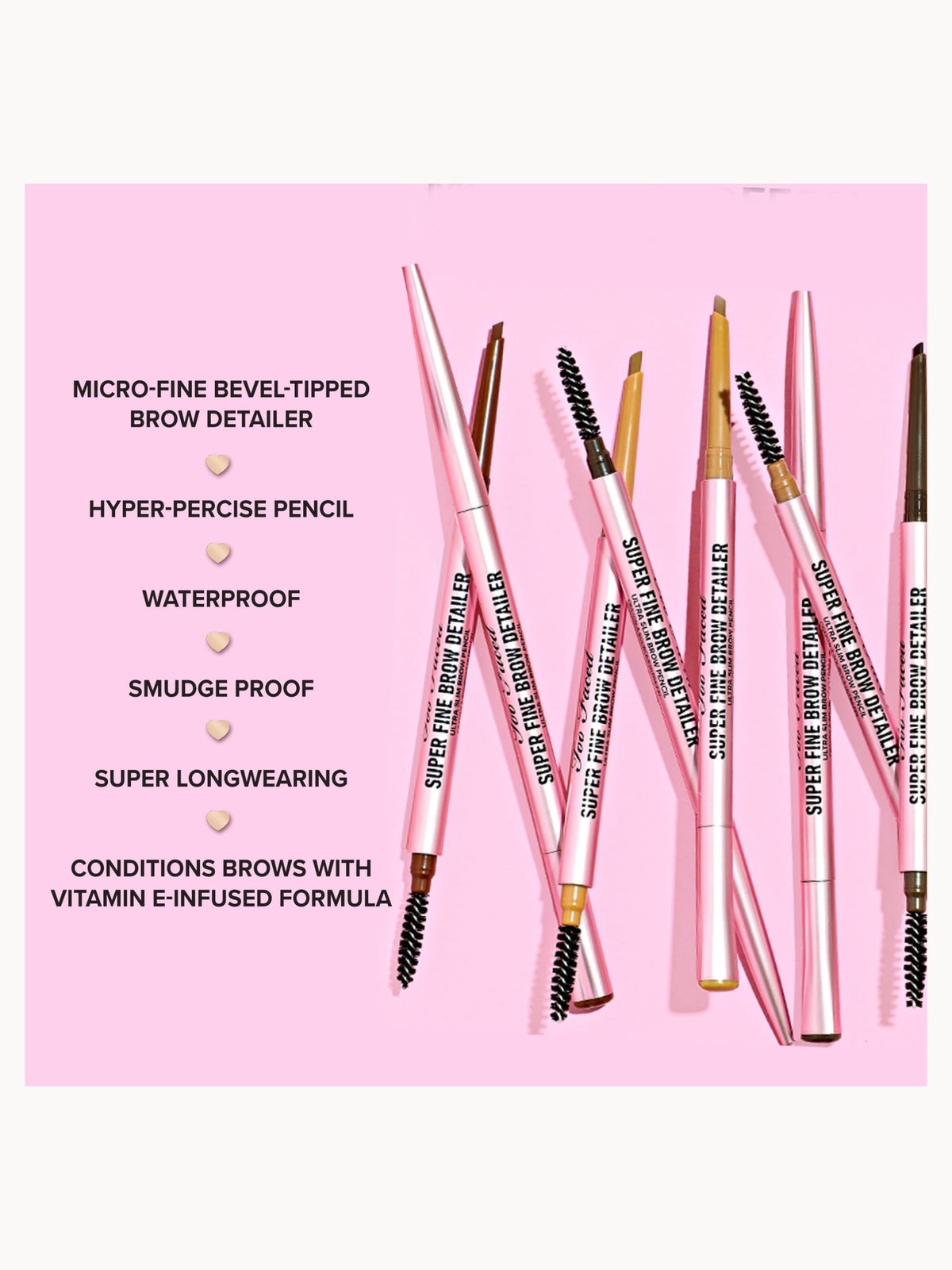 Too Faced Superfine Brow Detailer Ultra Slim Brow Pencil 0.08g (Various Shades) - Dark Brown 3