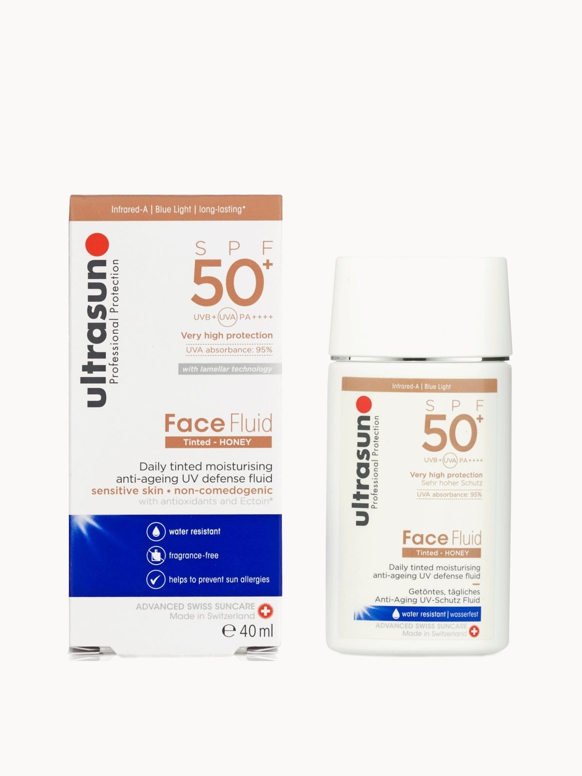 Ultrasun SPF50+ Tinted Face Fluid 40ml 2