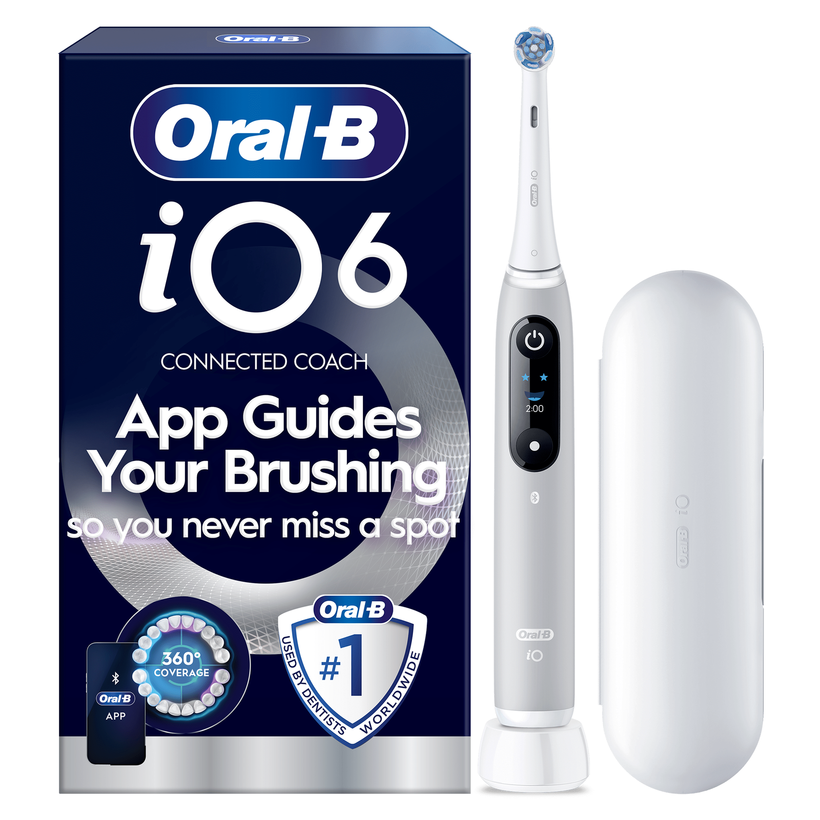 Oral-B iO 6 Grey Electric Toothbrush - Toothbrush: retailer-supplied image