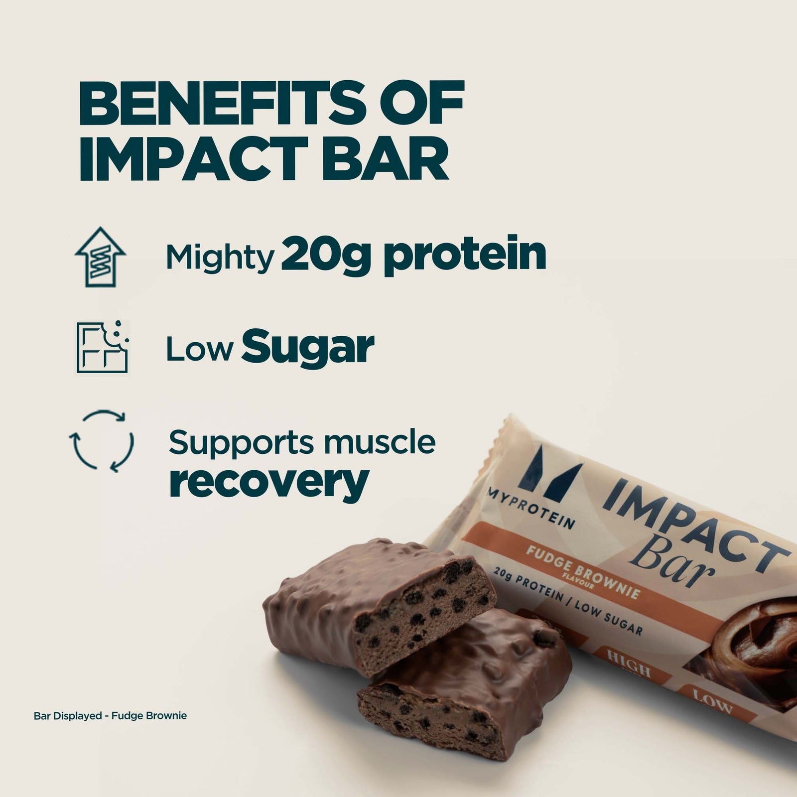 Myprotein Impact Protein Bar - 64g - Fudge Brownie