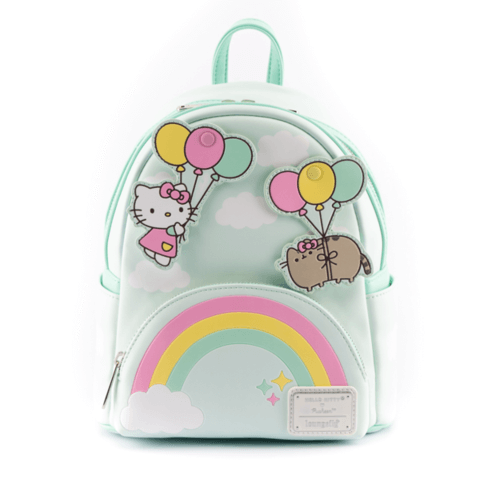 Loungefly Pusheen X Hello Kitty Balloons And Rainbow Mini Backpack