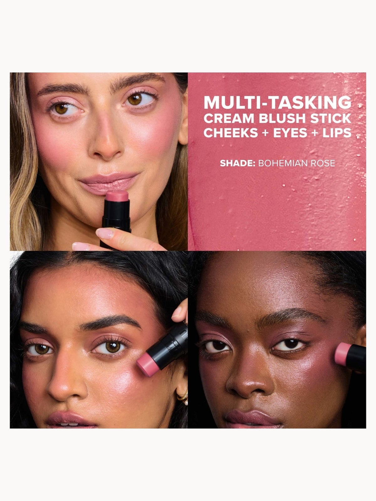 NUDESTIX Nudies Bloom All Over Face Dewy Blush Colour 7g (Various Shades) - Bohemian Rose 2