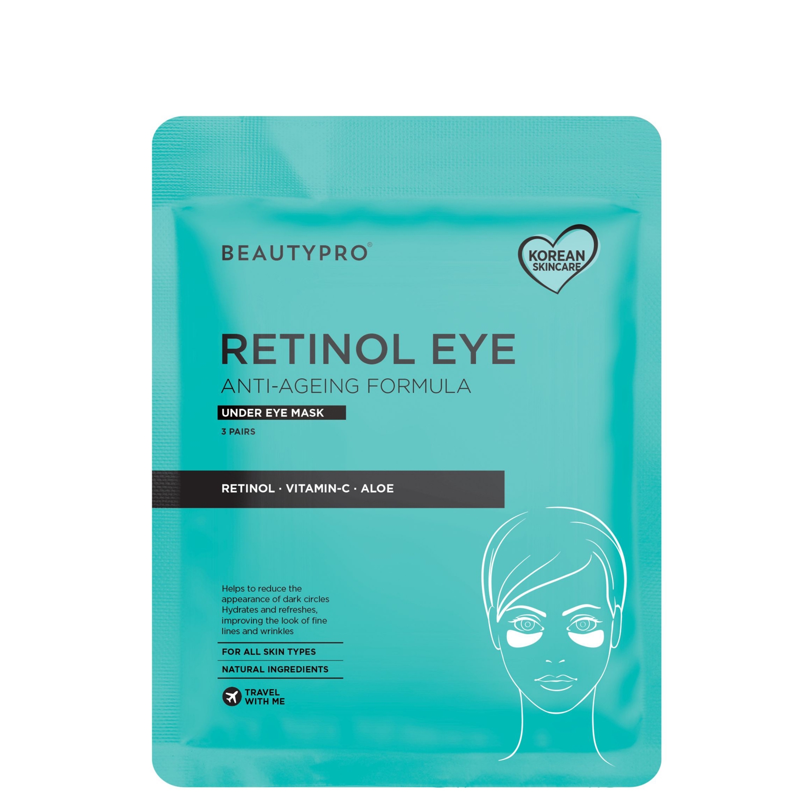 

BEAUTYPRO Retinol Under Eye Patch (3 Pairs)