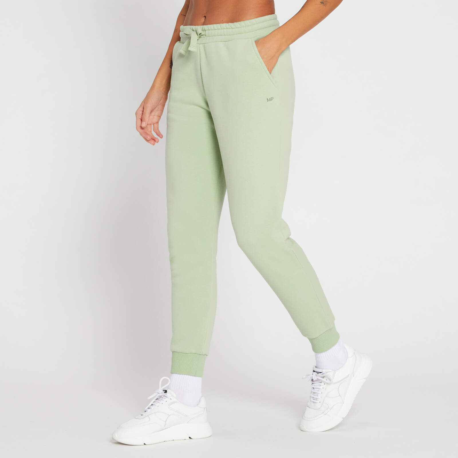 Pnataloni da jogging MP da donna - Frost green - XS